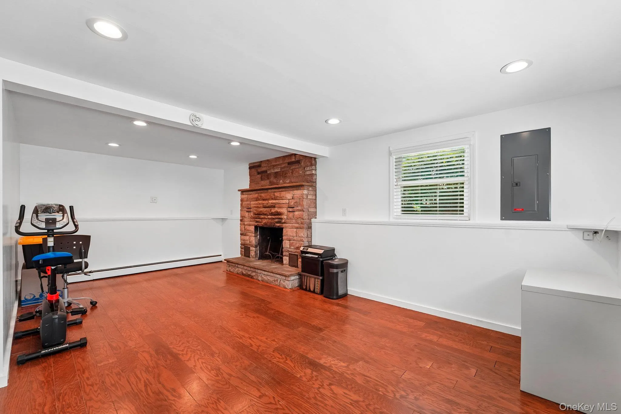 Family Room with Wood Burning Fireplace Family Room with Wood Burning Fireplace