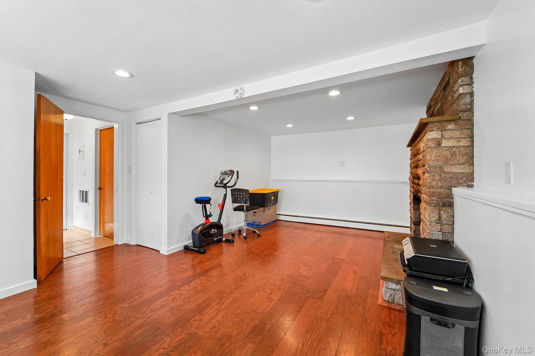Family Room with Wood Burning Fireplace Family Room with Wood Burning Fireplace