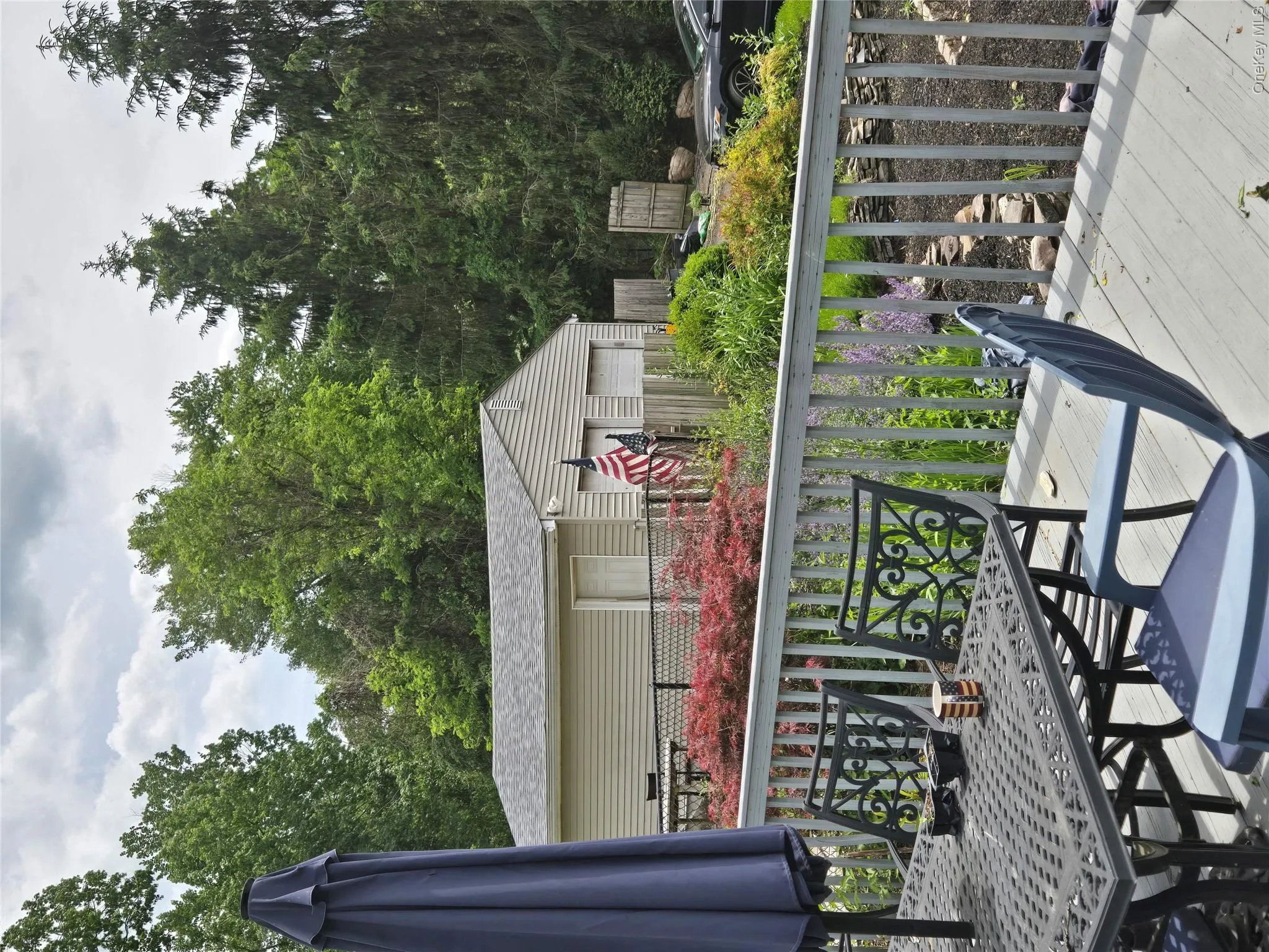 Deck overlooking beautiful landscape Deck overlooking beautiful landscape