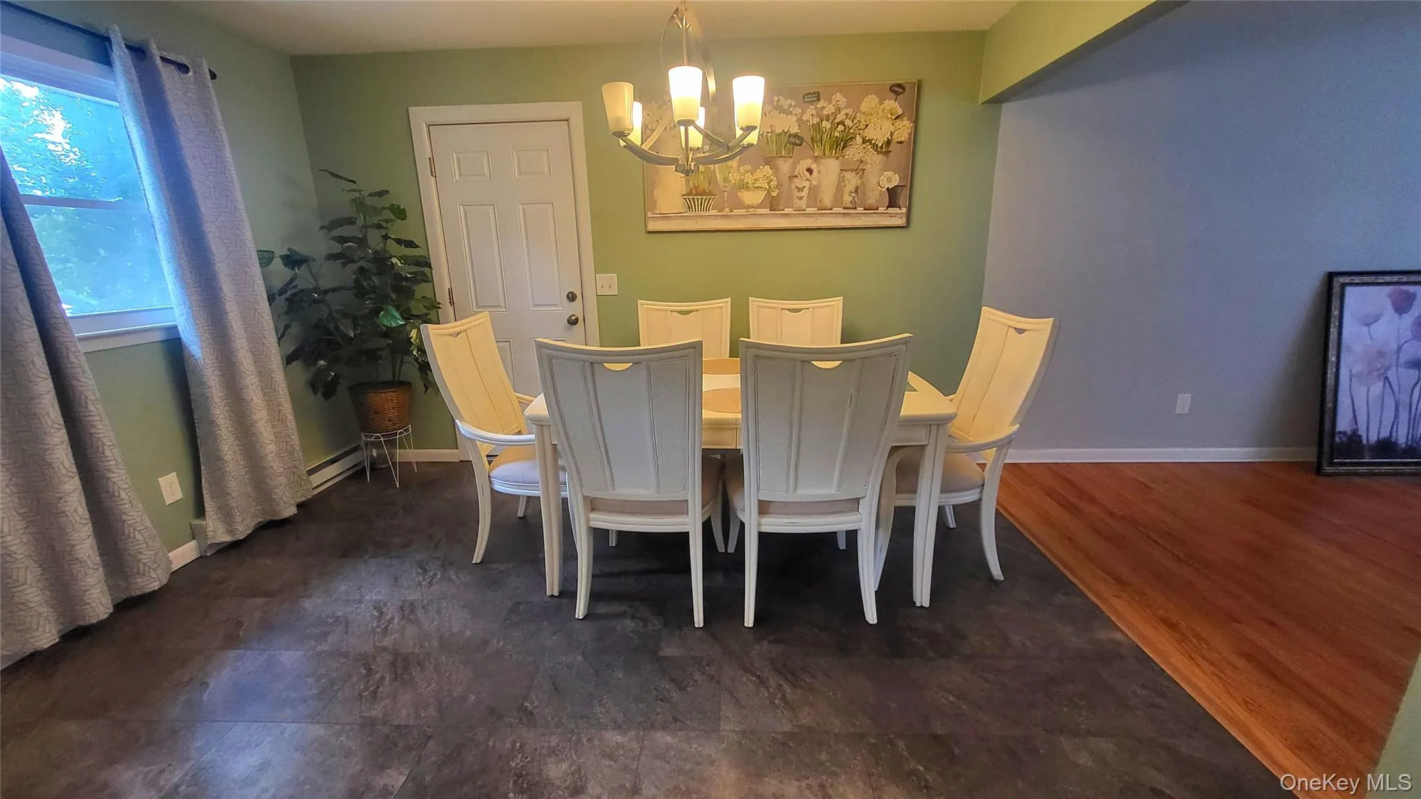 Dining area opens into living room Dining area opens into living room