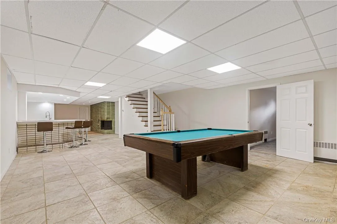 Finished walkout basement Finished walkout basement