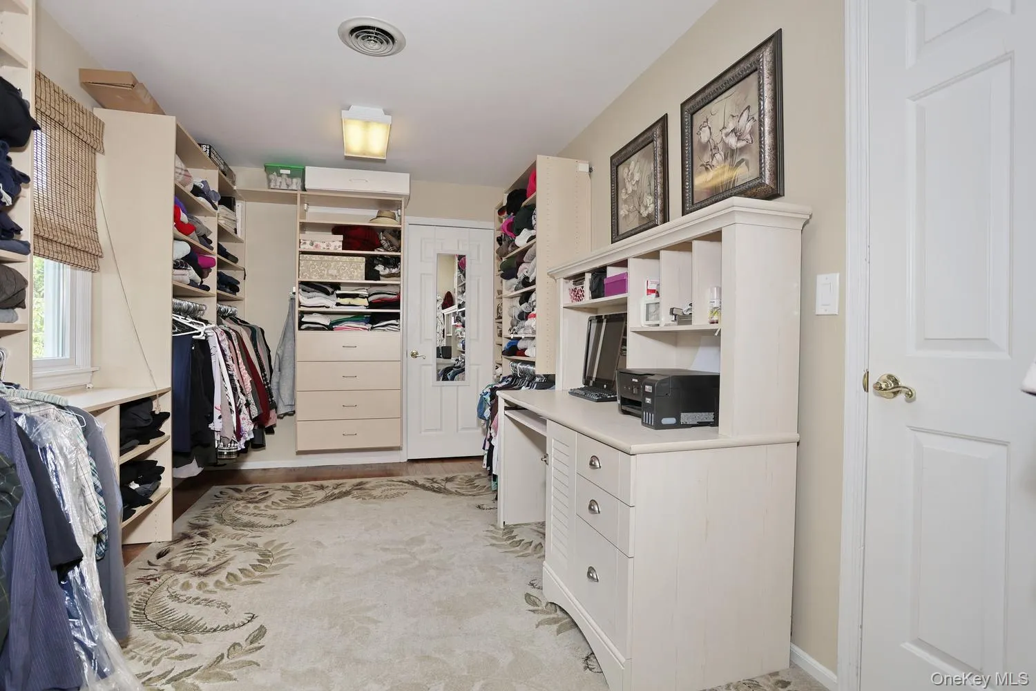 Bedroom currently used as primary closet Bedroom currently used as primary closet