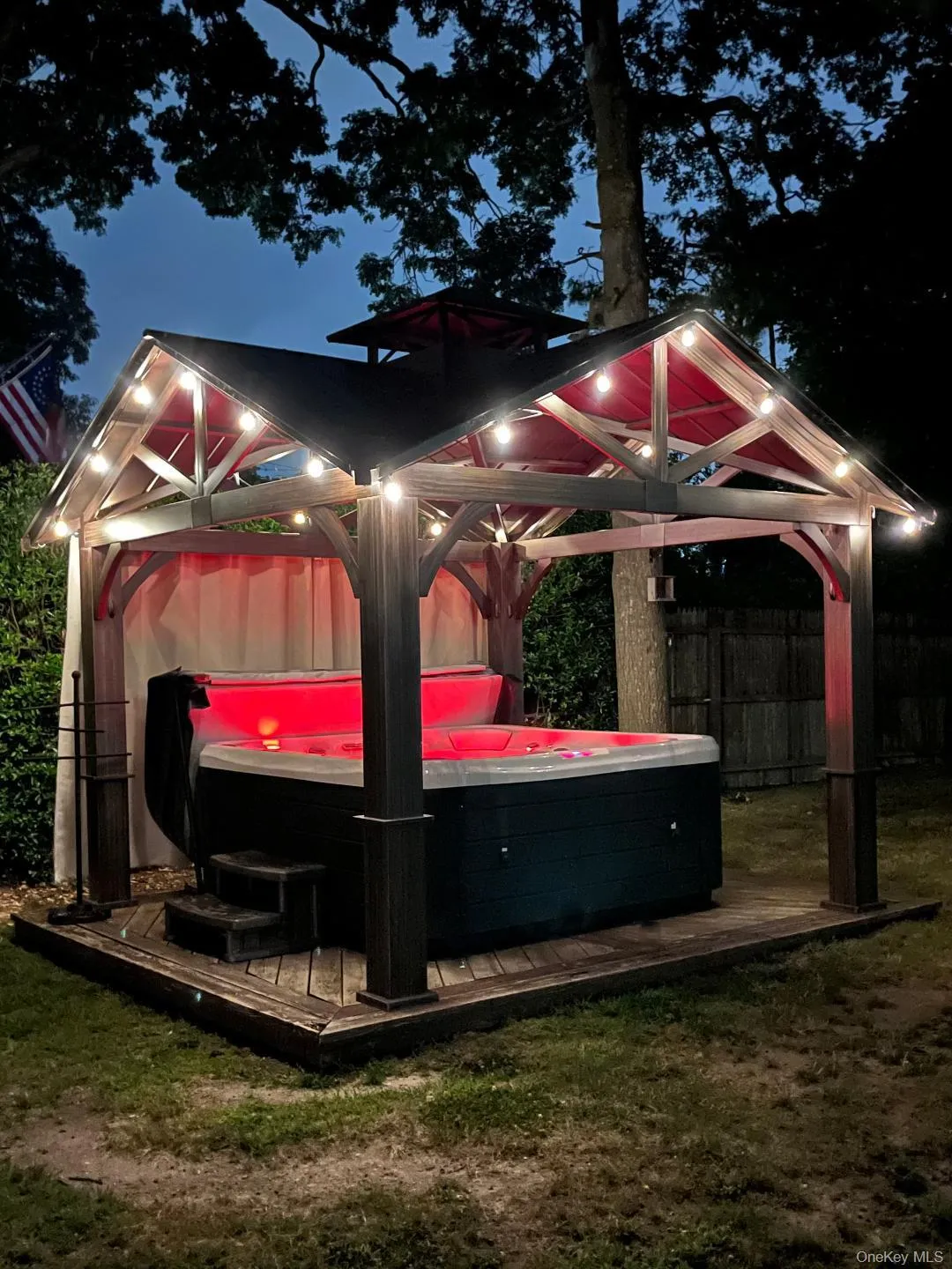 Gazebo with hot tub Gazebo with hot tub