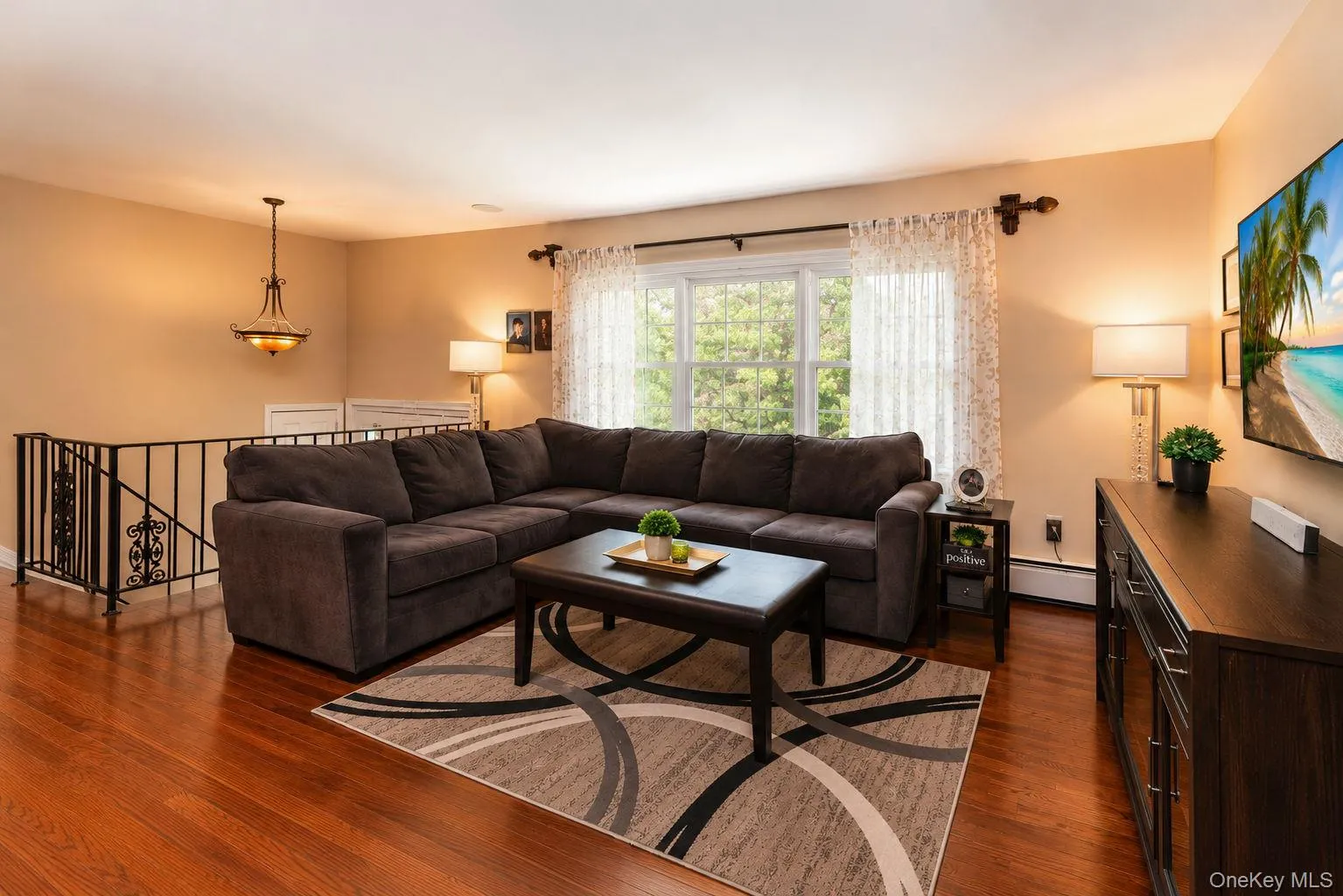 Hardwood Floors, large picture window Hardwood Floors, large picture window
