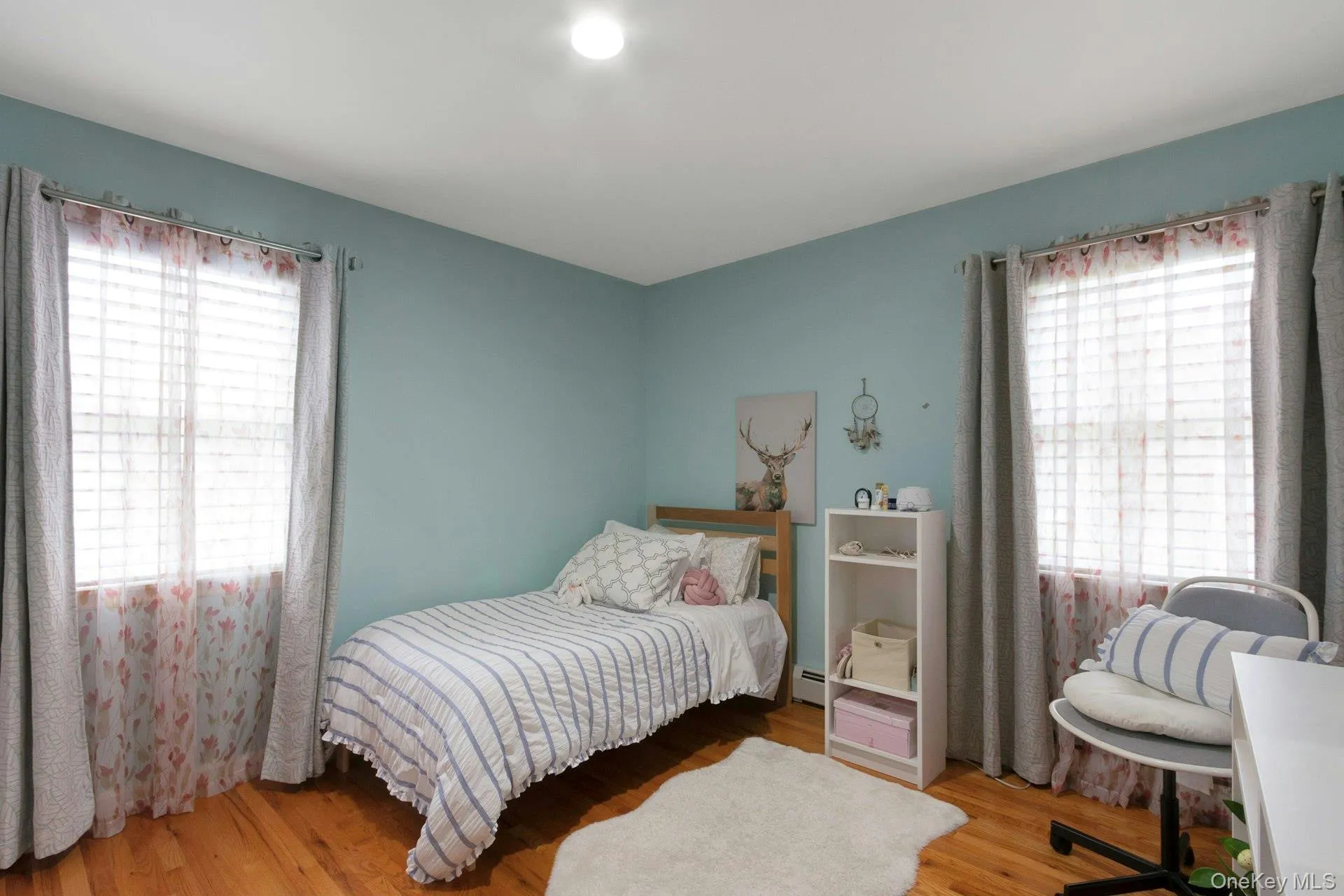 Bedroom #2, hardwood floors, sunlight Bedroom #2, hardwood floors, sunlight