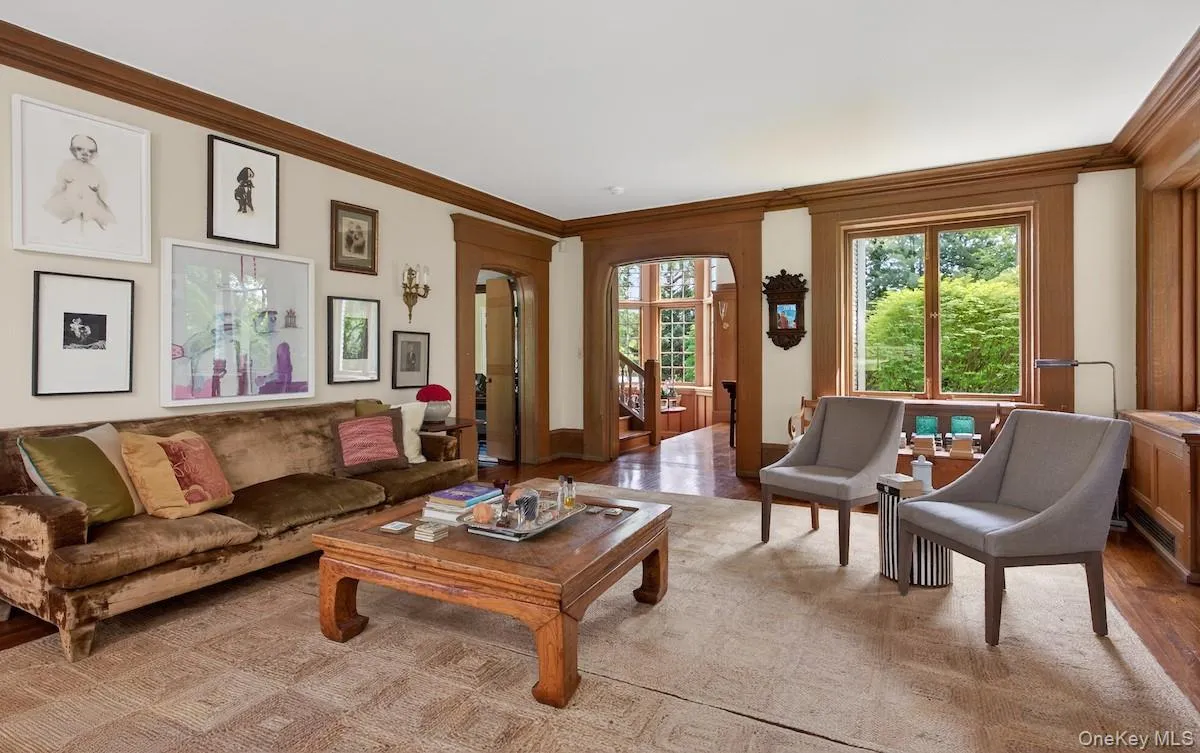 Expansive living room bathed in light Expansive living room bathed in light