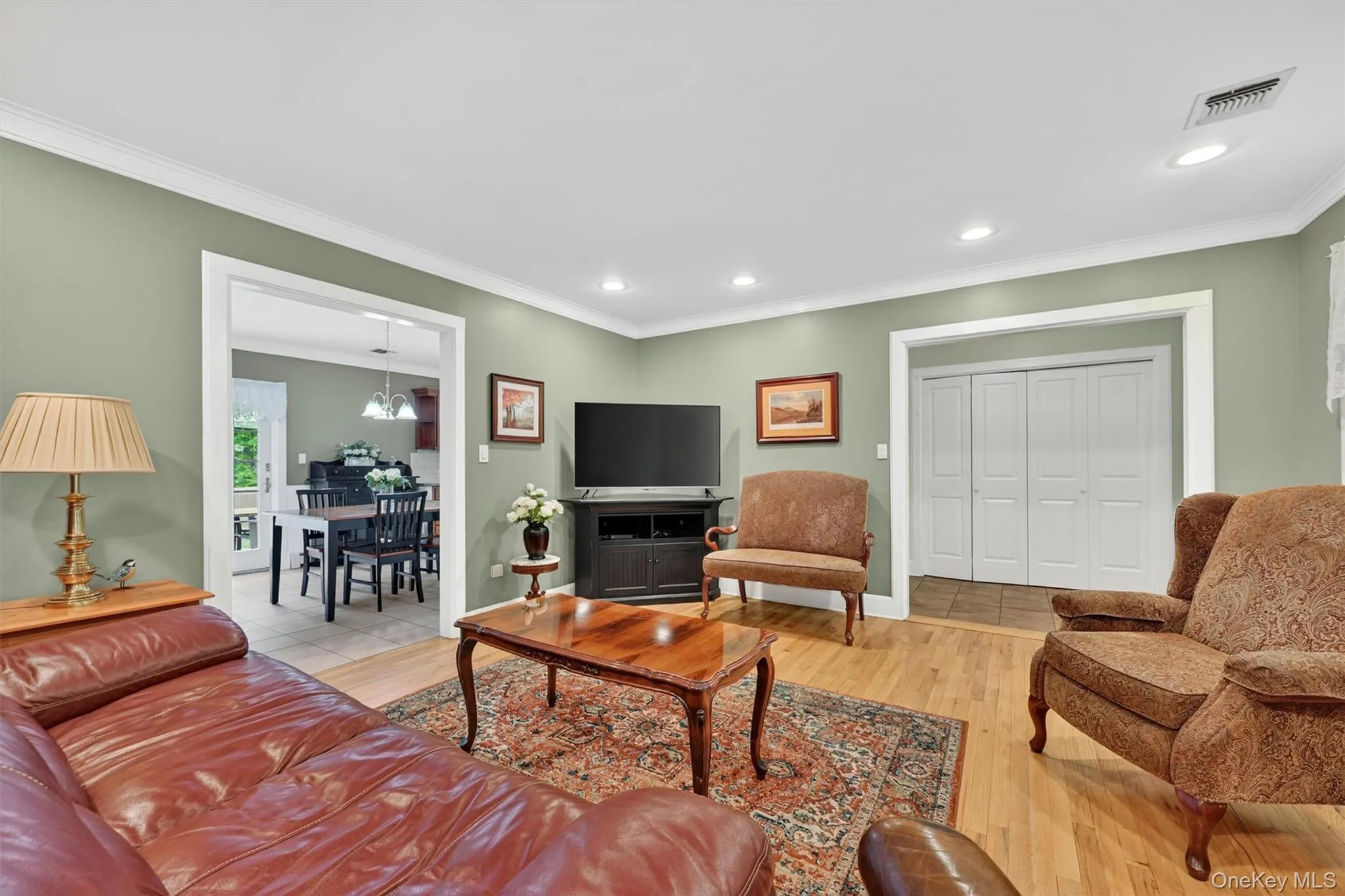 Hardwood flooring throughout the living space Hardwood flooring throughout the living space