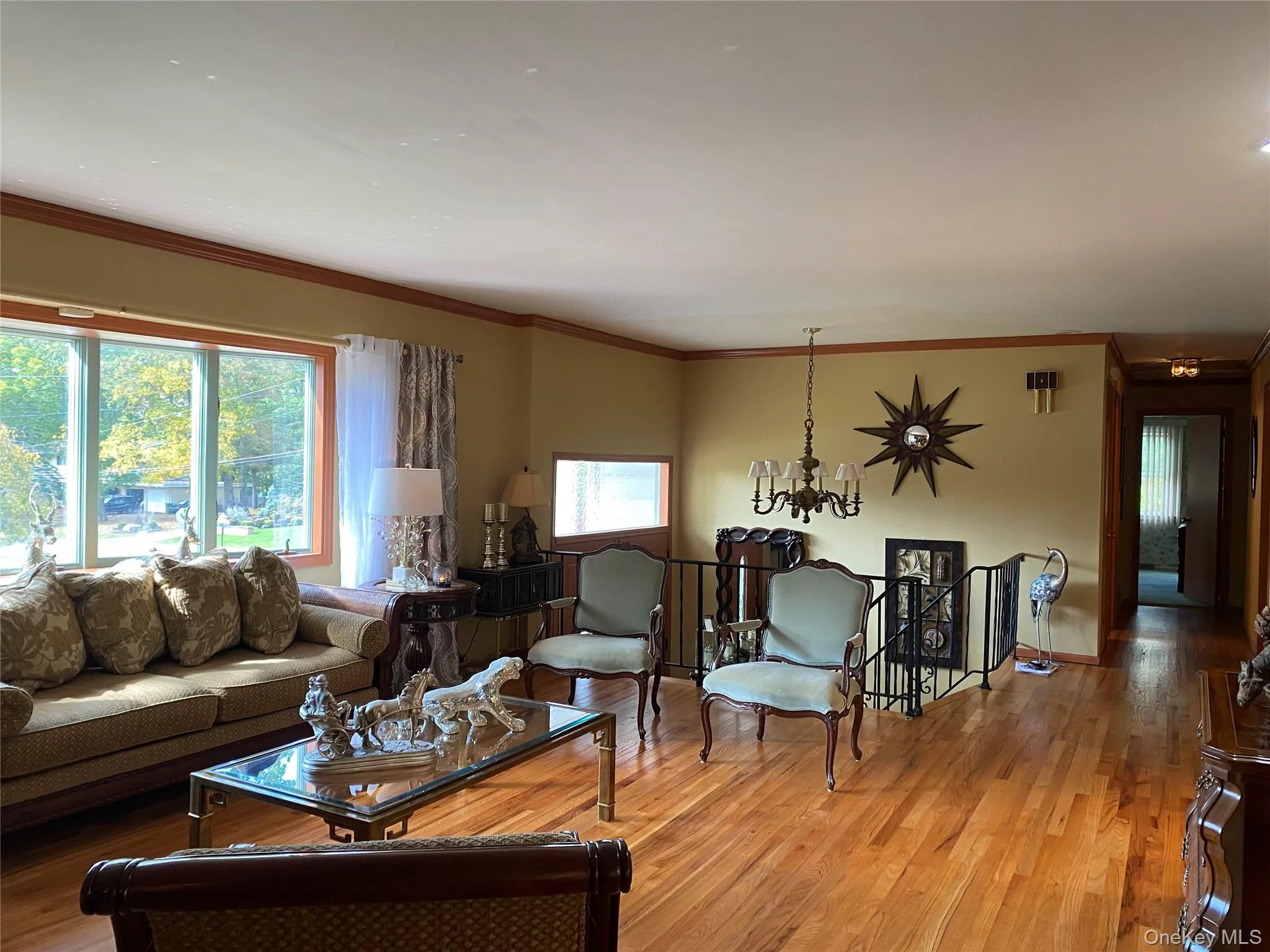 Living room with hardwood floors Living room with hardwood floors