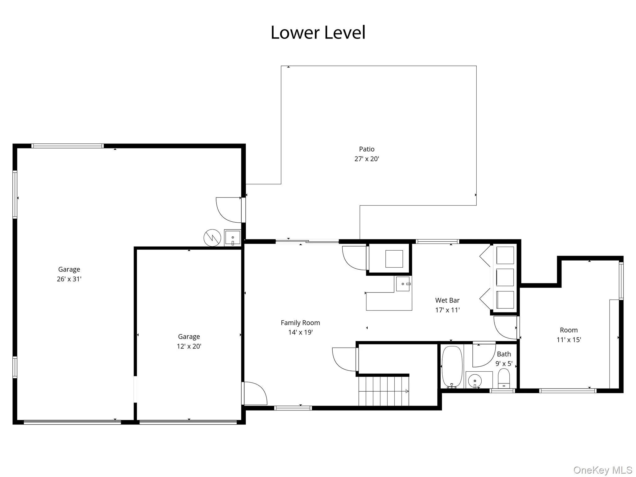 Lower level-square footage is estimated but not guaranteed Lower level-square footage is estimated but not guaranteed