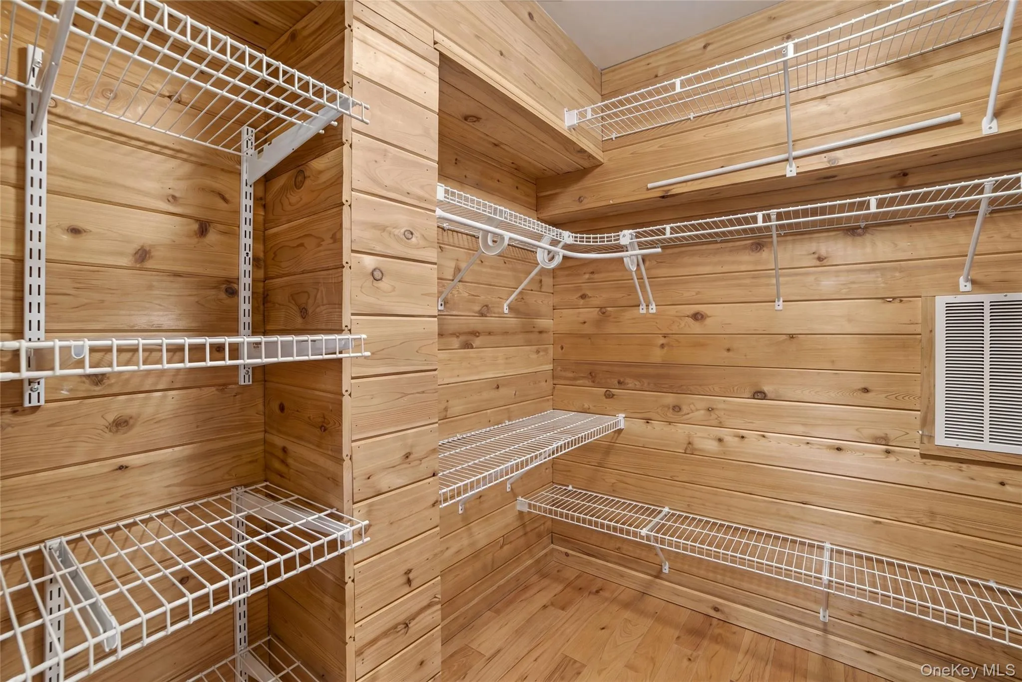 Cedar Closet with Shelving and Racks Cedar Closet with Shelving and Racks