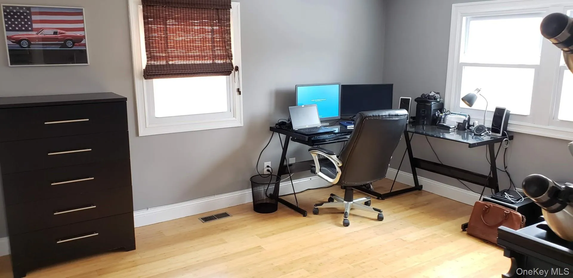 Bedroom being used as an office Bedroom being used as an office