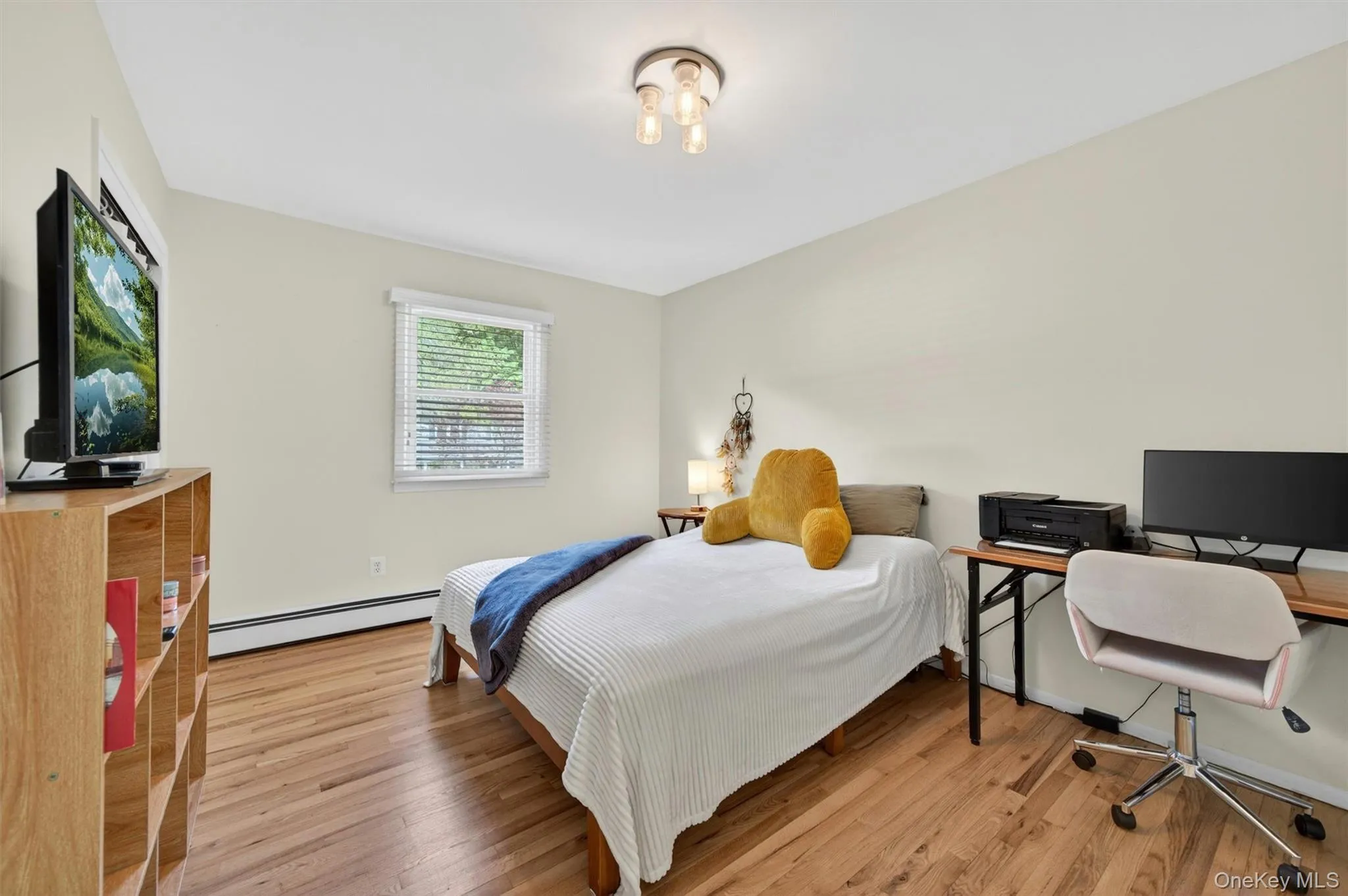 The second bedroom has a deep closet with shelving. The second bedroom has a deep closet with shelving.