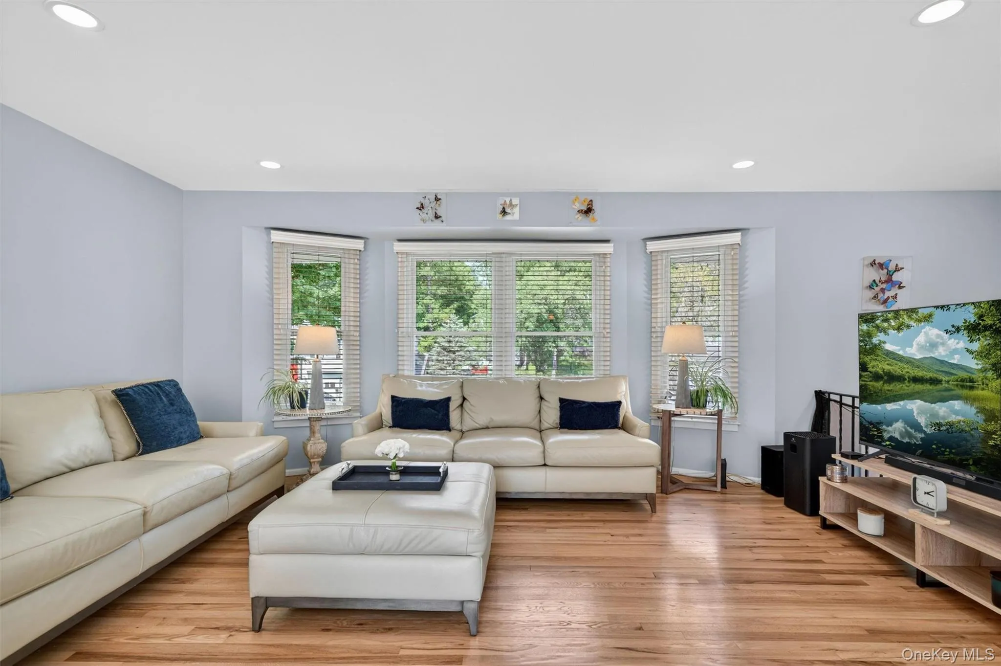 The bay window is a focal point and lets in tons of natural light. The bay window is a focal point and lets in tons of natural light.