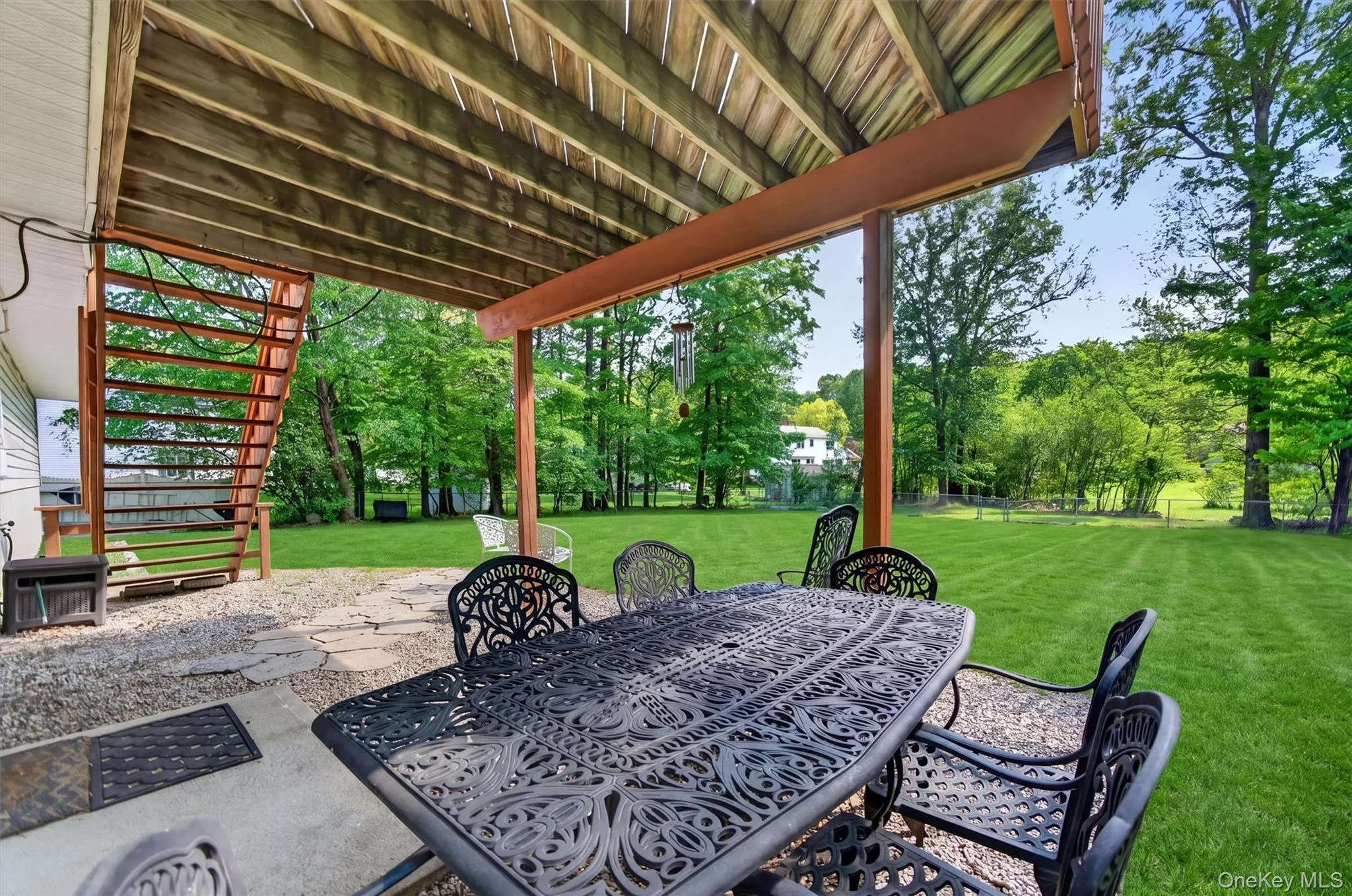 The lower level patio is a great shady option and add additional entertaining space. The lower level patio is a great shady option and add additional entertaining space.