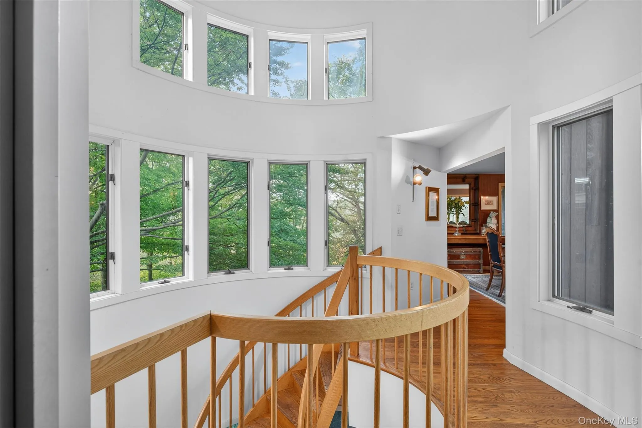 The Turret between the primary bedroom and the dining room is a standout architectural feature in this home The Turret between the primary bedroom and the dining room is a standout architectural feature in this home