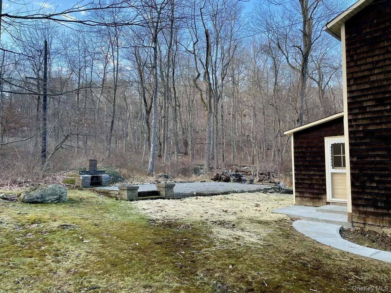 Great backyard with area for a fire pit Great backyard with area for a fire pit