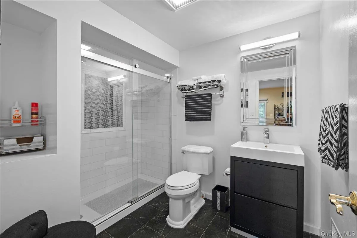 New full bathroom in basement New full bathroom in basement