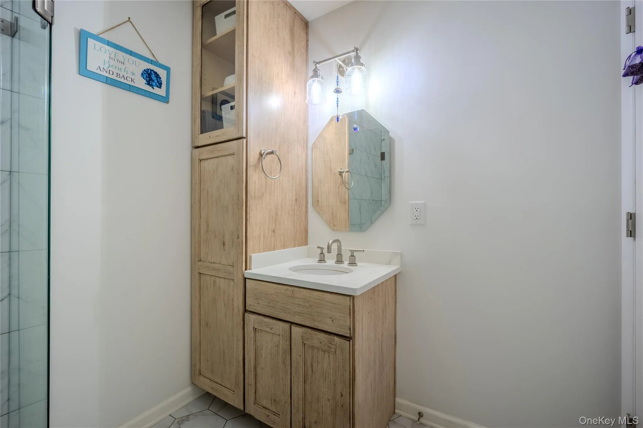 Updated full bathroom on first floor Updated full bathroom on first floor
