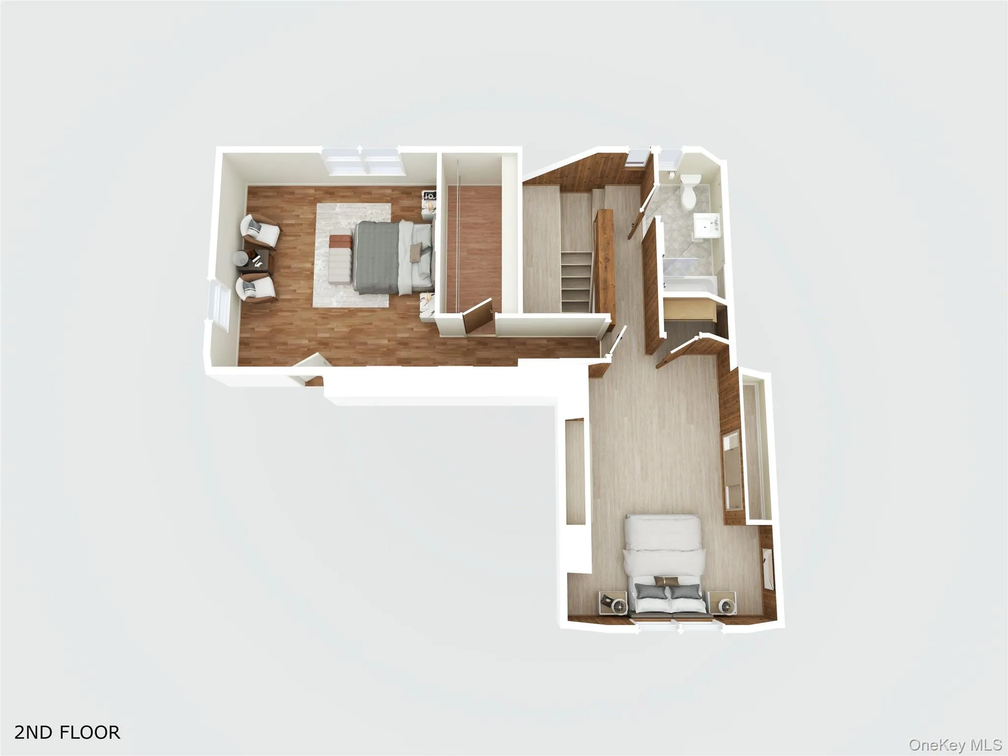 3D layout - second floor 3D layout - second floor