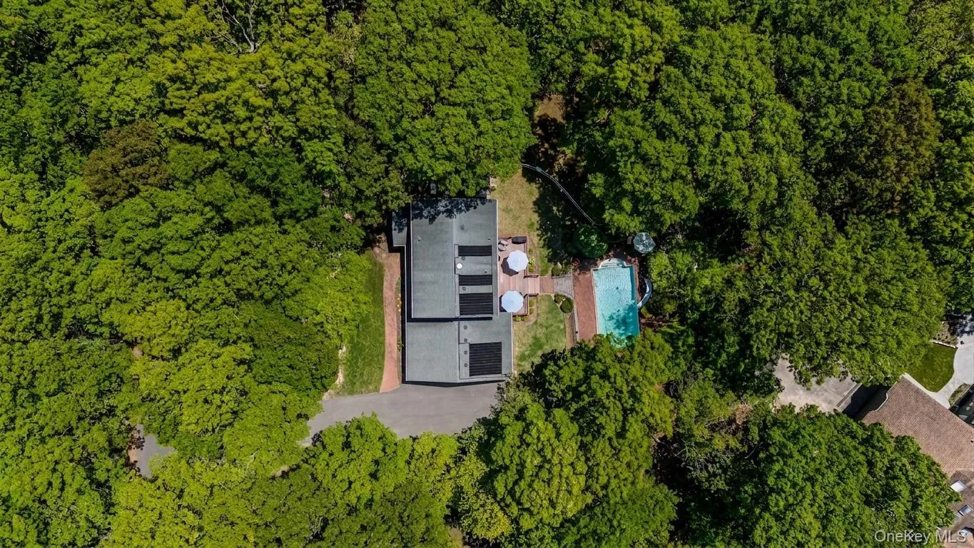 Aerial view of the house and property Aerial view of the house and property