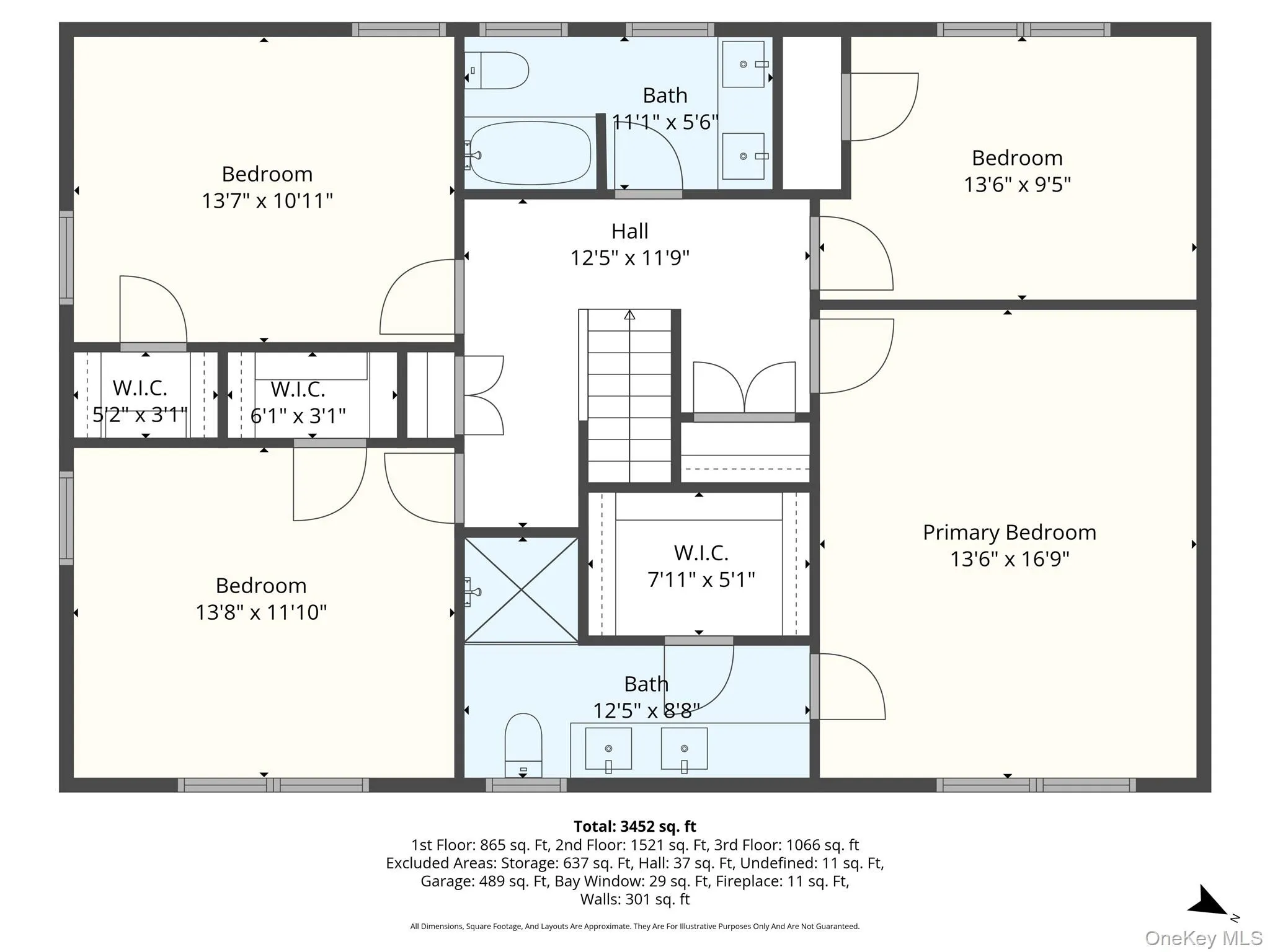 Second level floor plan Second level floor plan