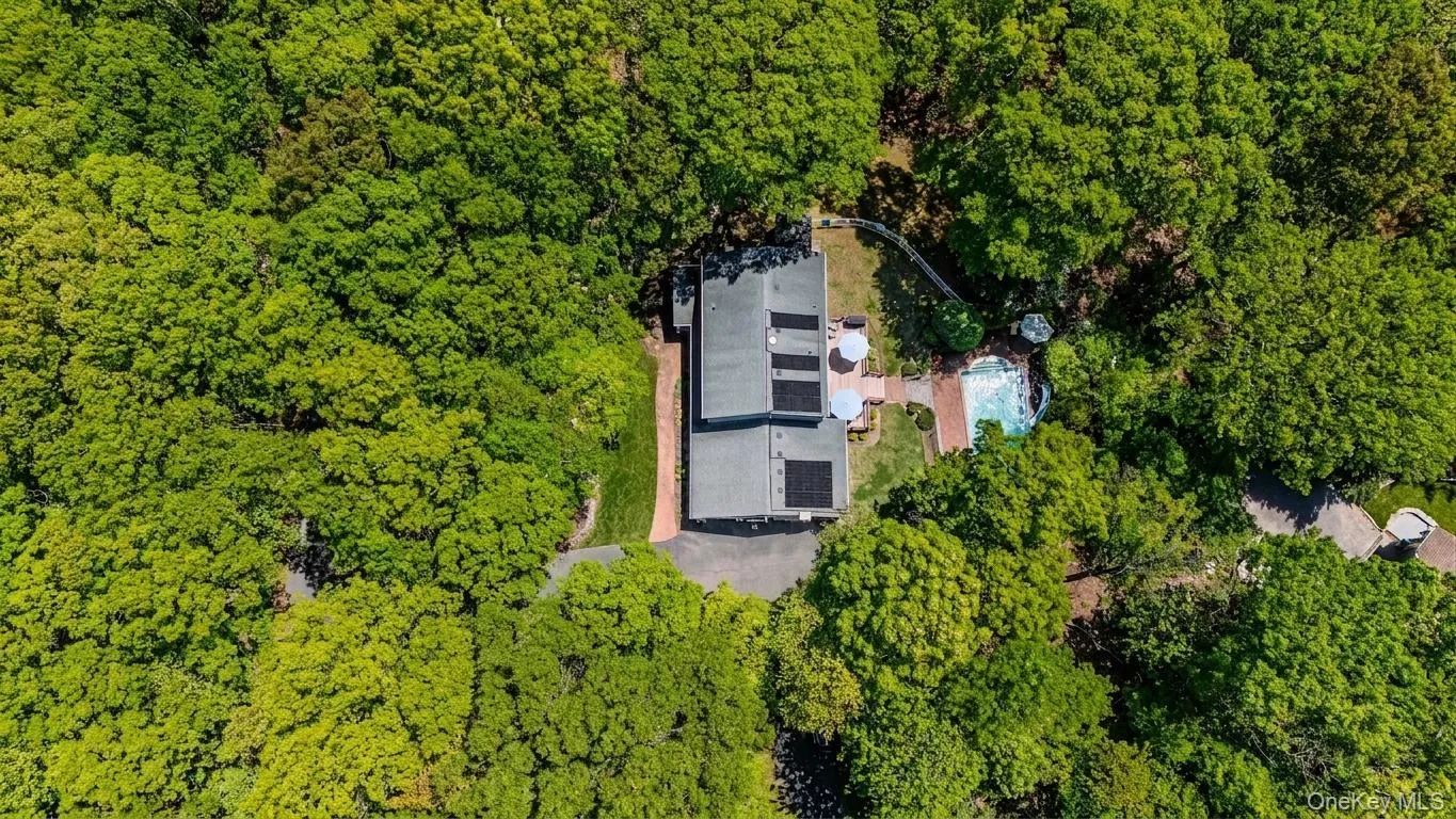 Aerial view of home and 1.15 acre private property Aerial view of home and 1.15 acre private property