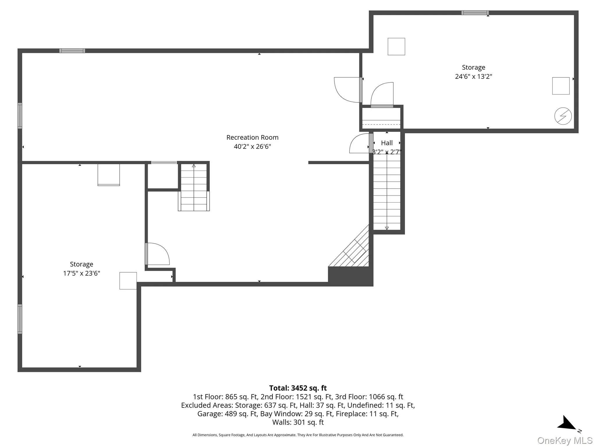 Lower level floor plan Lower level floor plan
