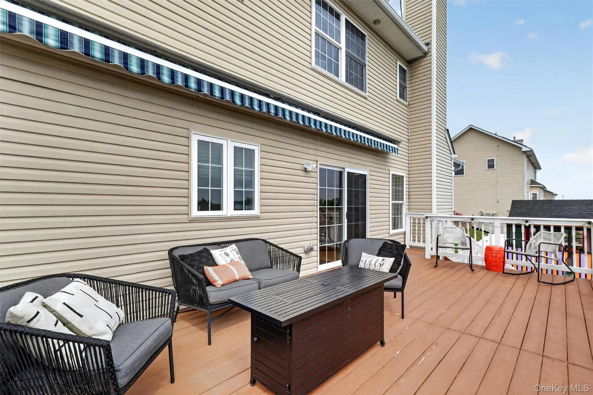 Deck With Retractable Awning Deck With Retractable Awning