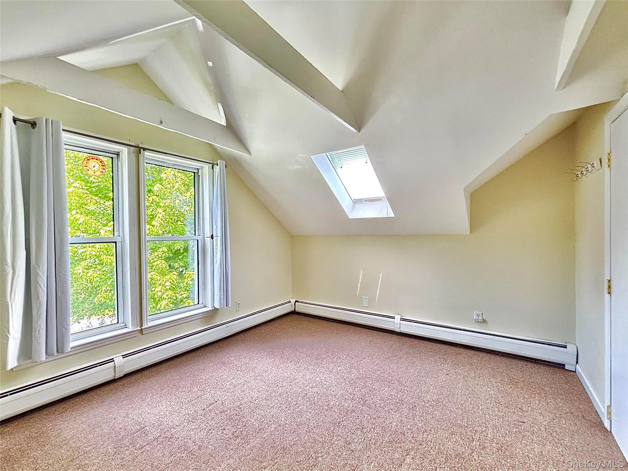 Primary Bedroom with skylight and vaulted ceiling Primary Bedroom with skylight and vaulted ceiling
