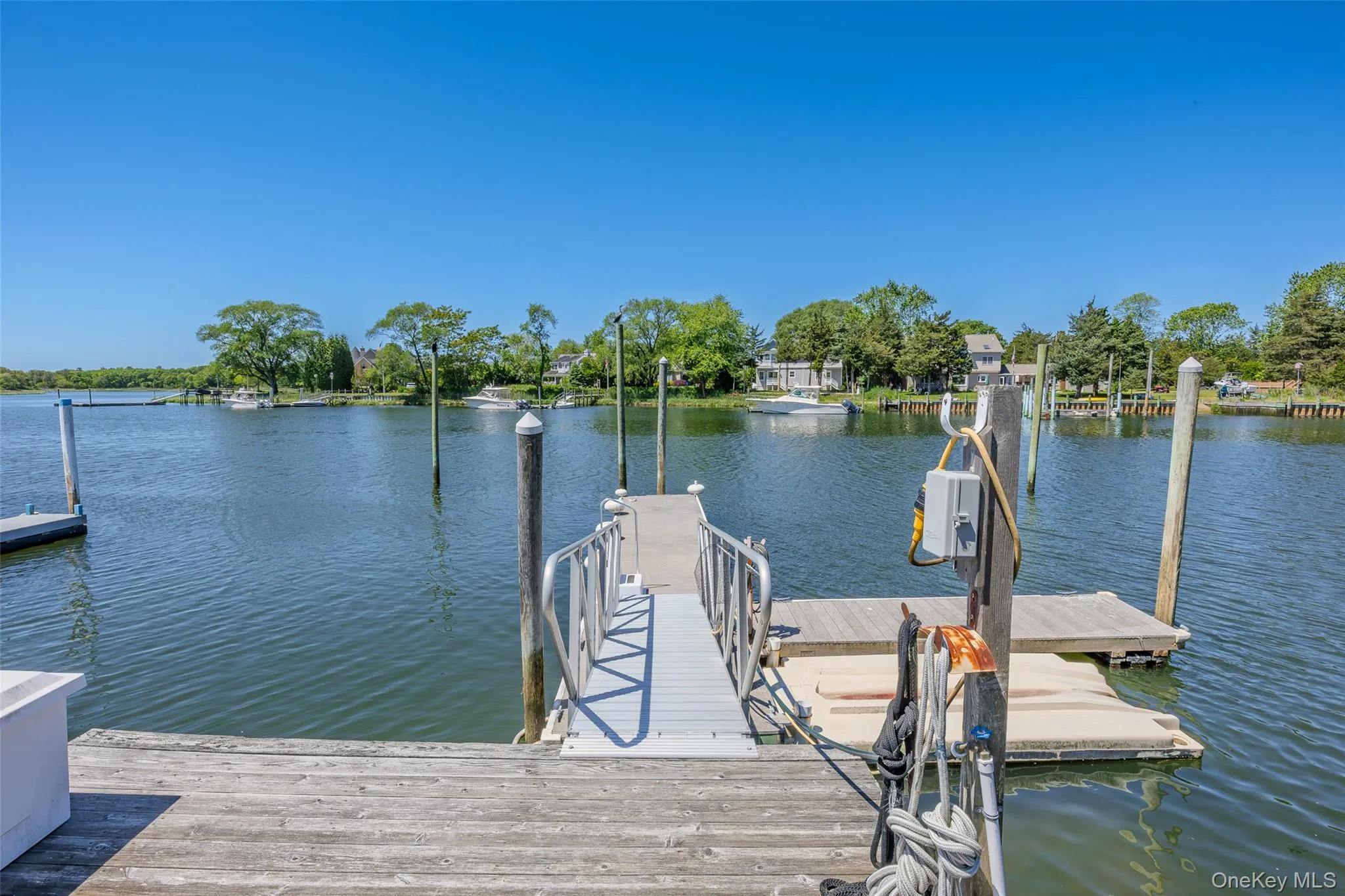 Plenty of room at the dock for water toys Plenty of room at the dock for water toys