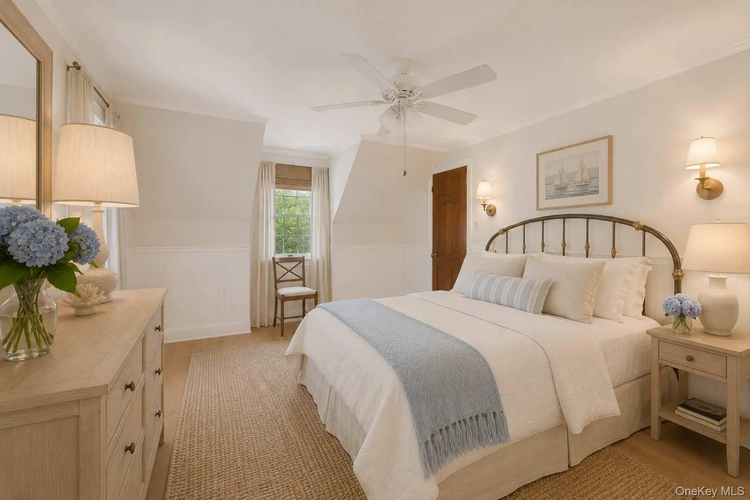 Primary bedroom virtually staged Primary bedroom virtually staged