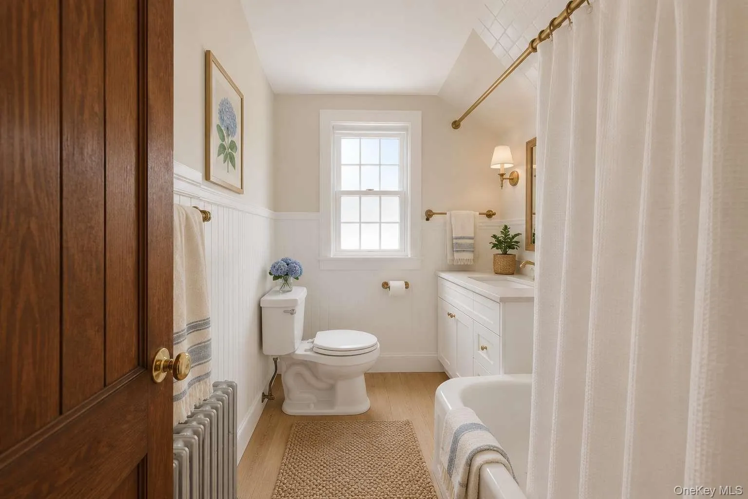 Hall bathroom on the second floor virtually staged Hall bathroom on the second floor virtually staged