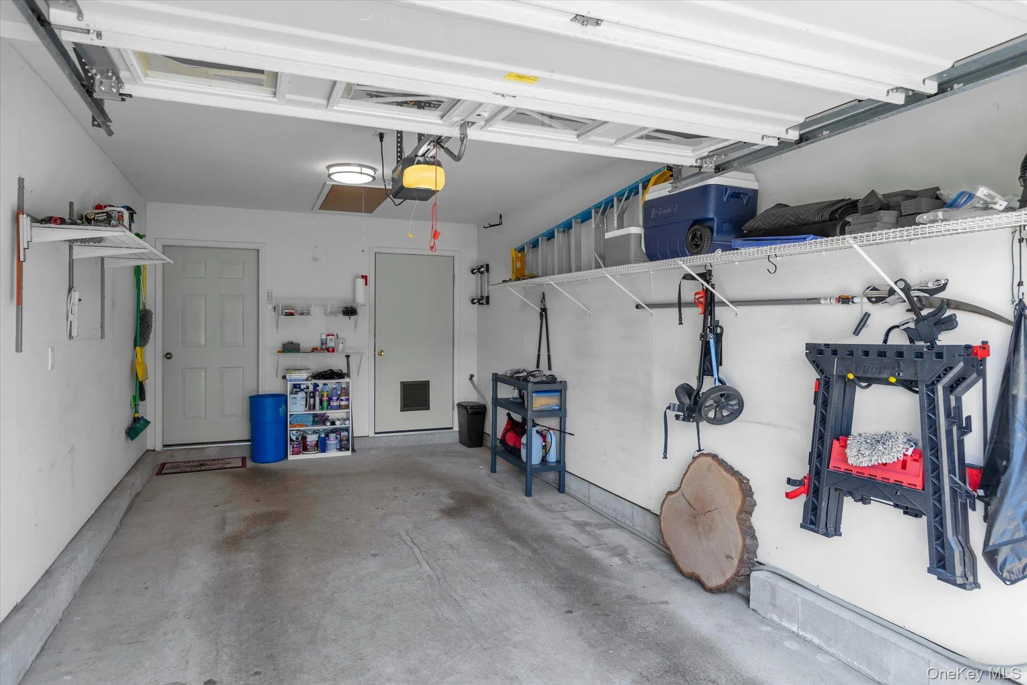 One-car garage. Mechanical room. Pull down stairs to extra storage space. One-car garage. Mechanical room. Pull down stairs to extra storage space.