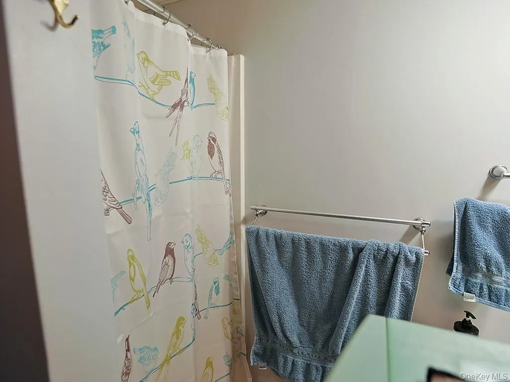 Full bath with a shower with curtain Full bath with a shower with curtain