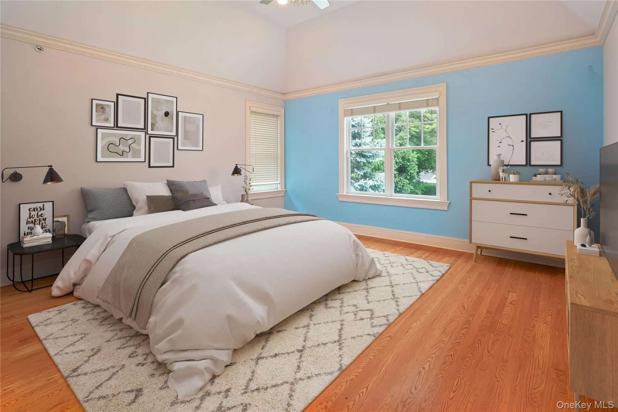 Bedroom 2, tray ceiling, en-suite bath, ceiling fan, walk-in closet Bedroom 2, tray ceiling, en-suite bath, ceiling fan, walk-in closet