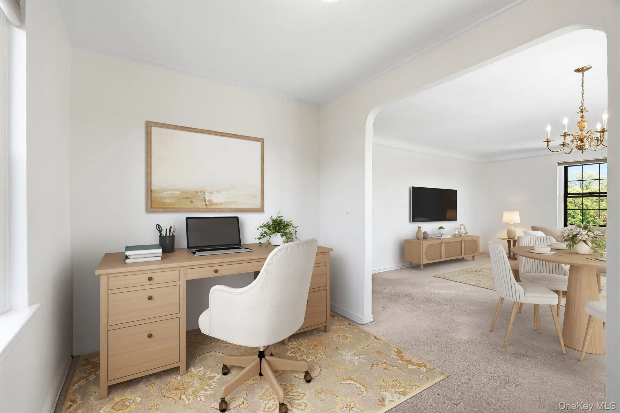 Flexible bonus space perfect for a home office or dining room! Please note: Photo has been virtually staged. Flexible bonus space perfect for a home office or dining room! Please note: Photo has been virtually staged.
