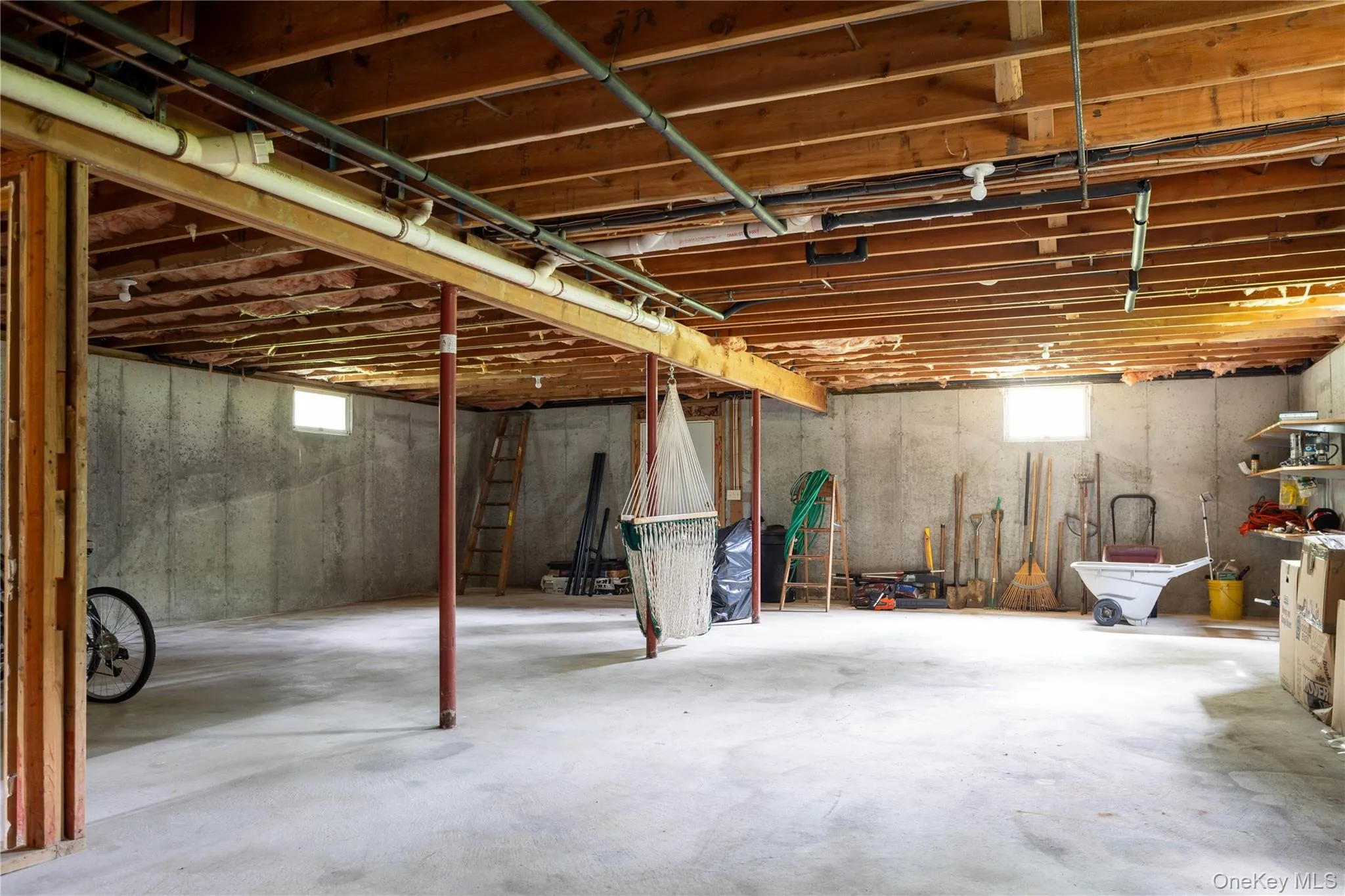 Full Basement w/ 10Ft Ceilings and Bilco Doors Full Basement w/ 10Ft Ceilings and Bilco Doors
