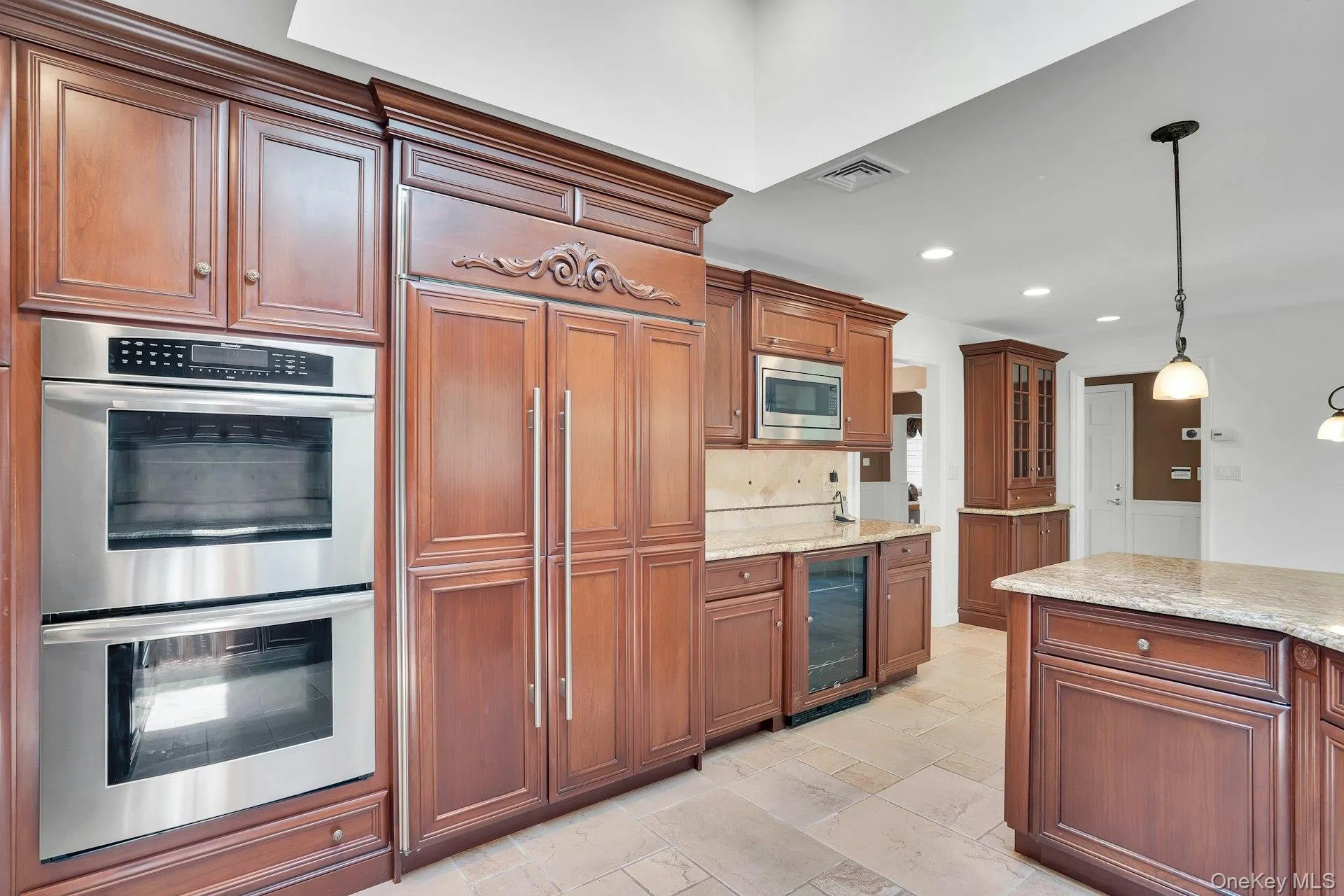 Sub-Zero Refrigerator and Thermadore Double Oven. Sub-Zero Refrigerator and Thermadore Double Oven.