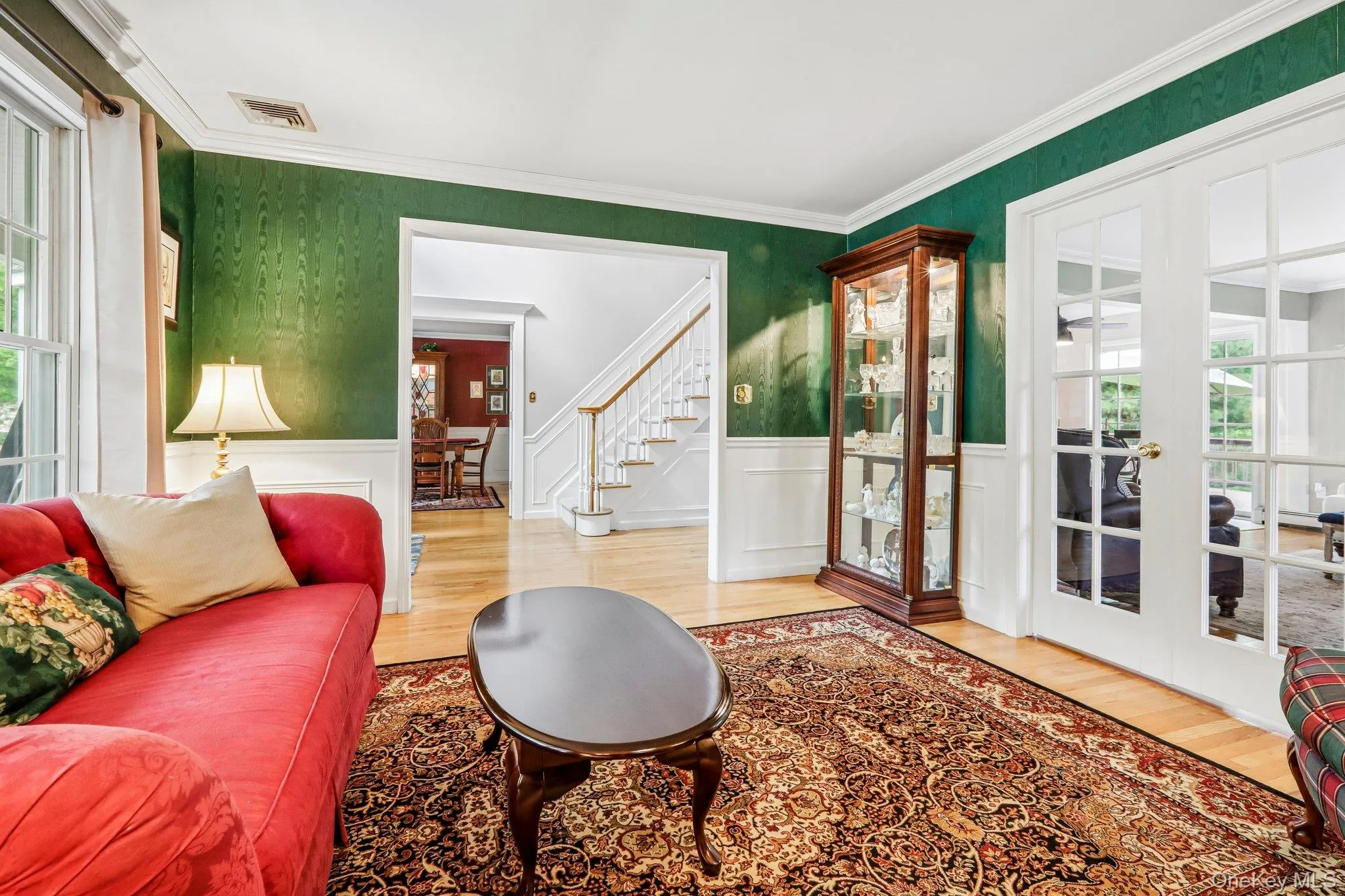 Formal living room with hardwood floors Formal living room with hardwood floors