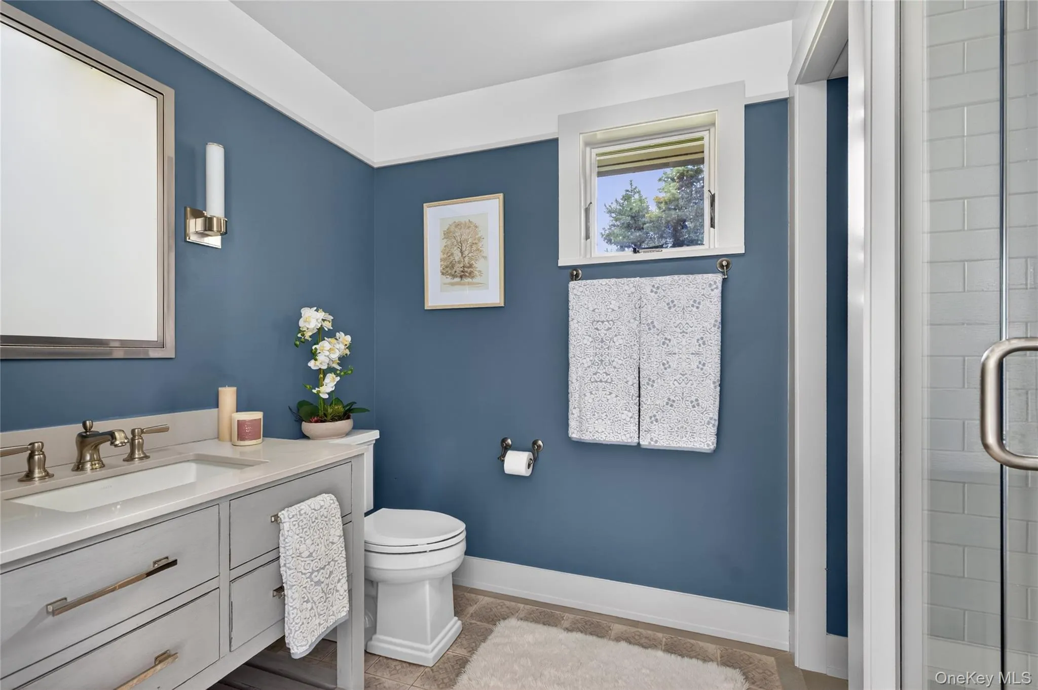 Primary bathroom with step-in shower Primary bathroom with step-in shower