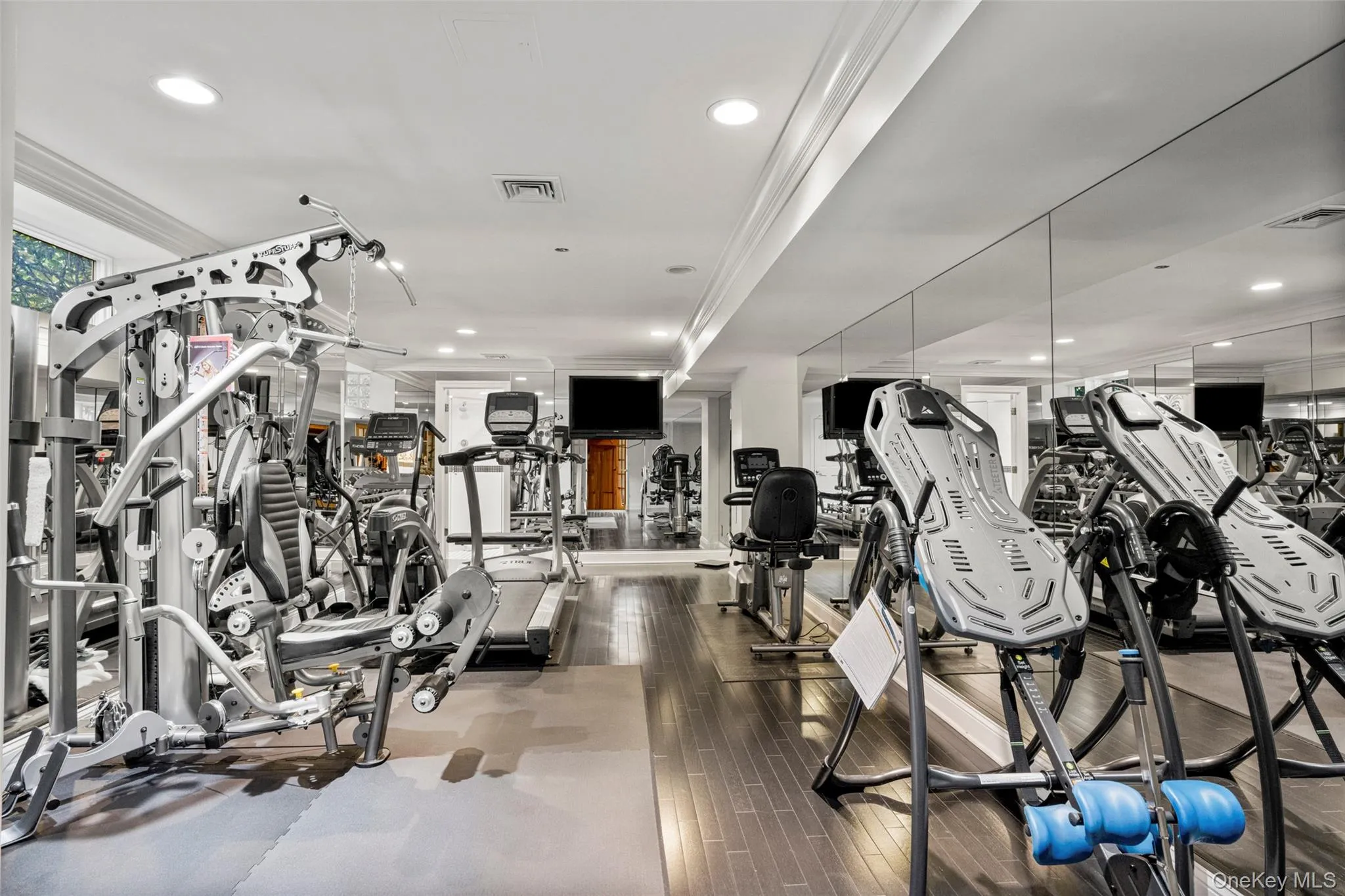 Large fitness room with a full bathroom Large fitness room with a full bathroom