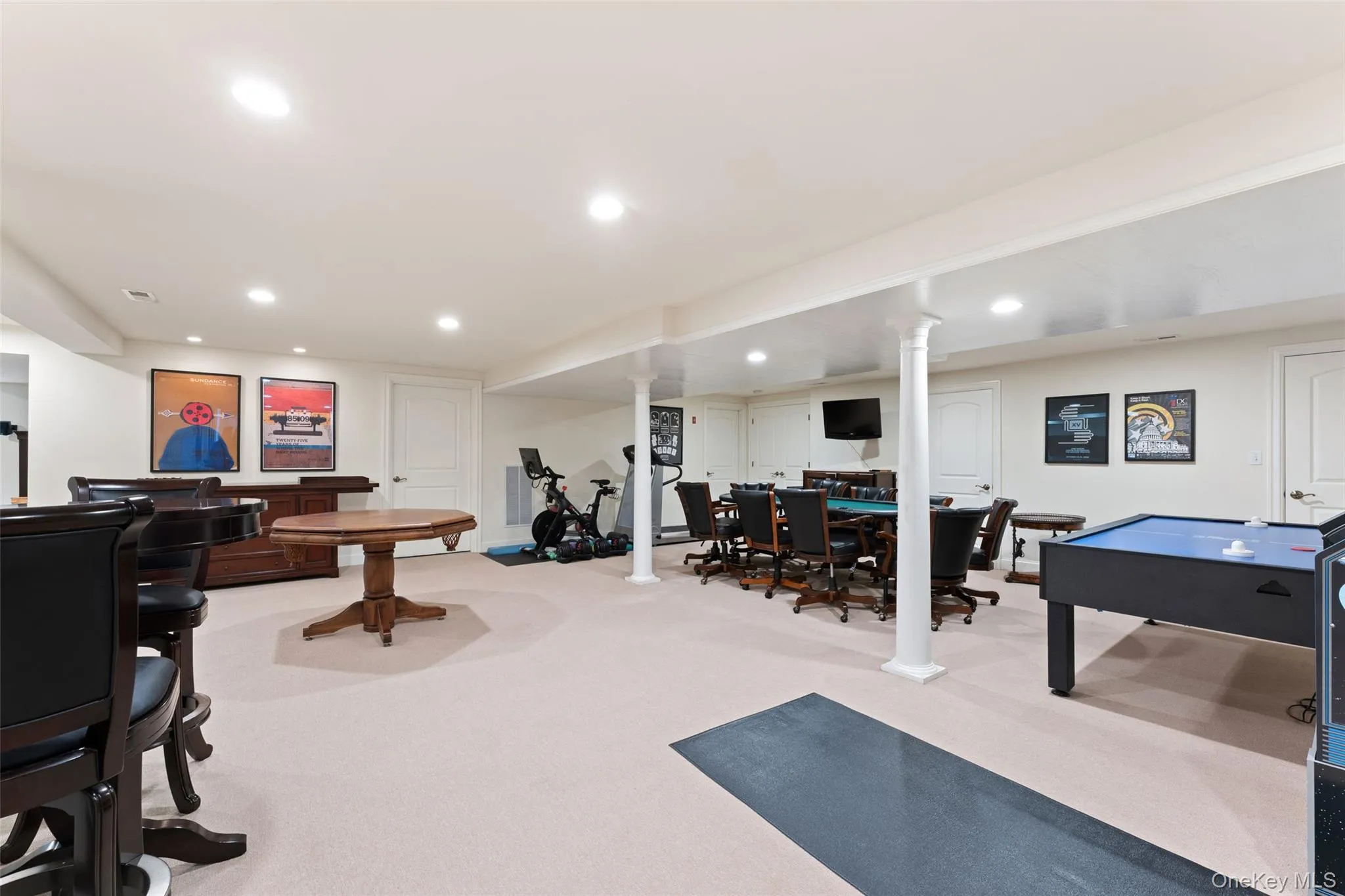 Lower level recreation room Lower level recreation room