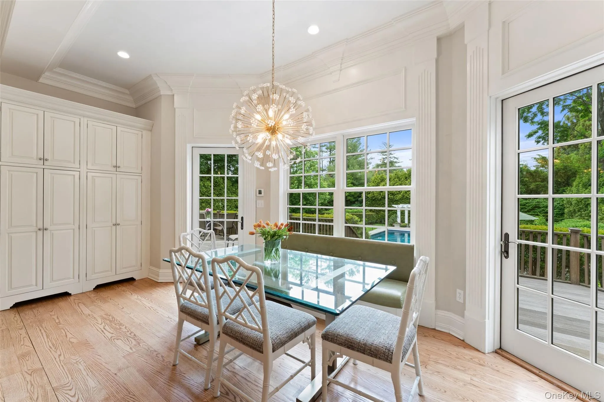 Breakfast area with french doors to deck ideal for indoor and outdoor entertaining Breakfast area with french doors to deck ideal for indoor and outdoor entertaining