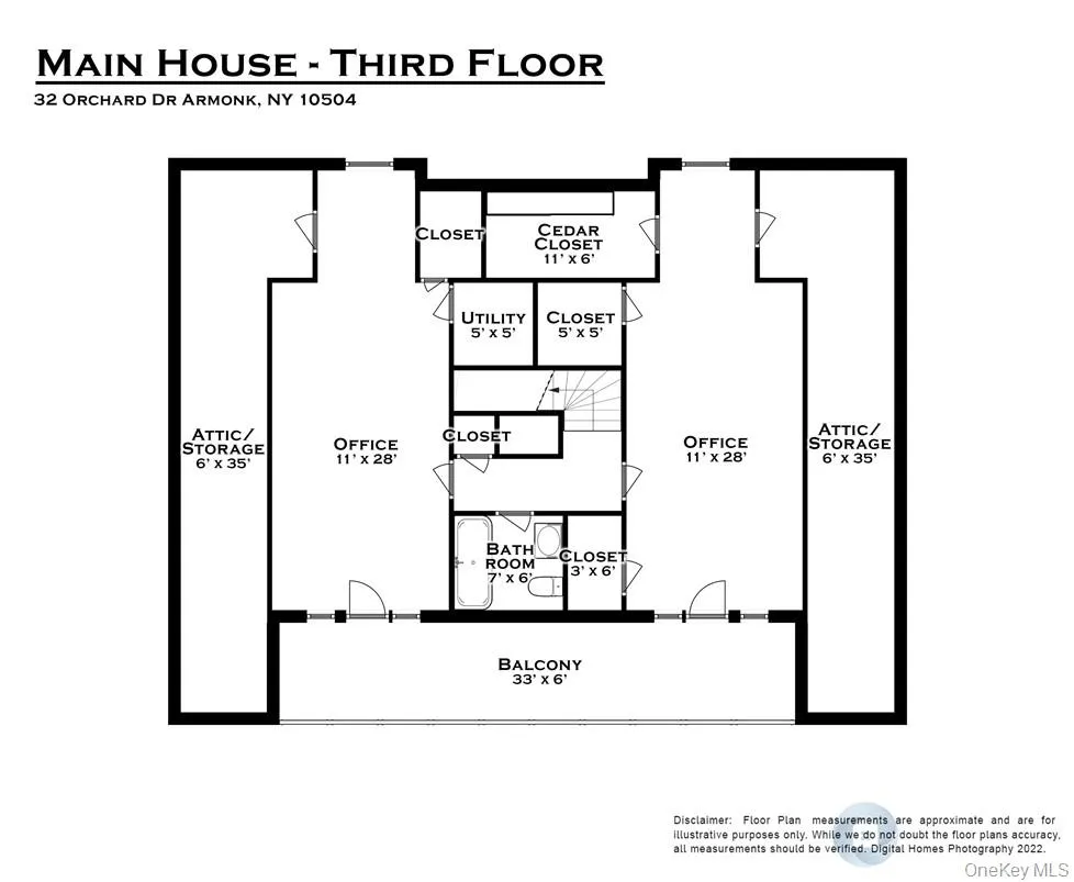 Main House - Third Floor Main House - Third Floor