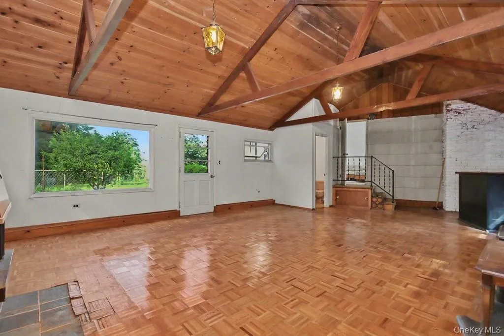 Hobby Room has parquet floors Hobby Room has parquet floors