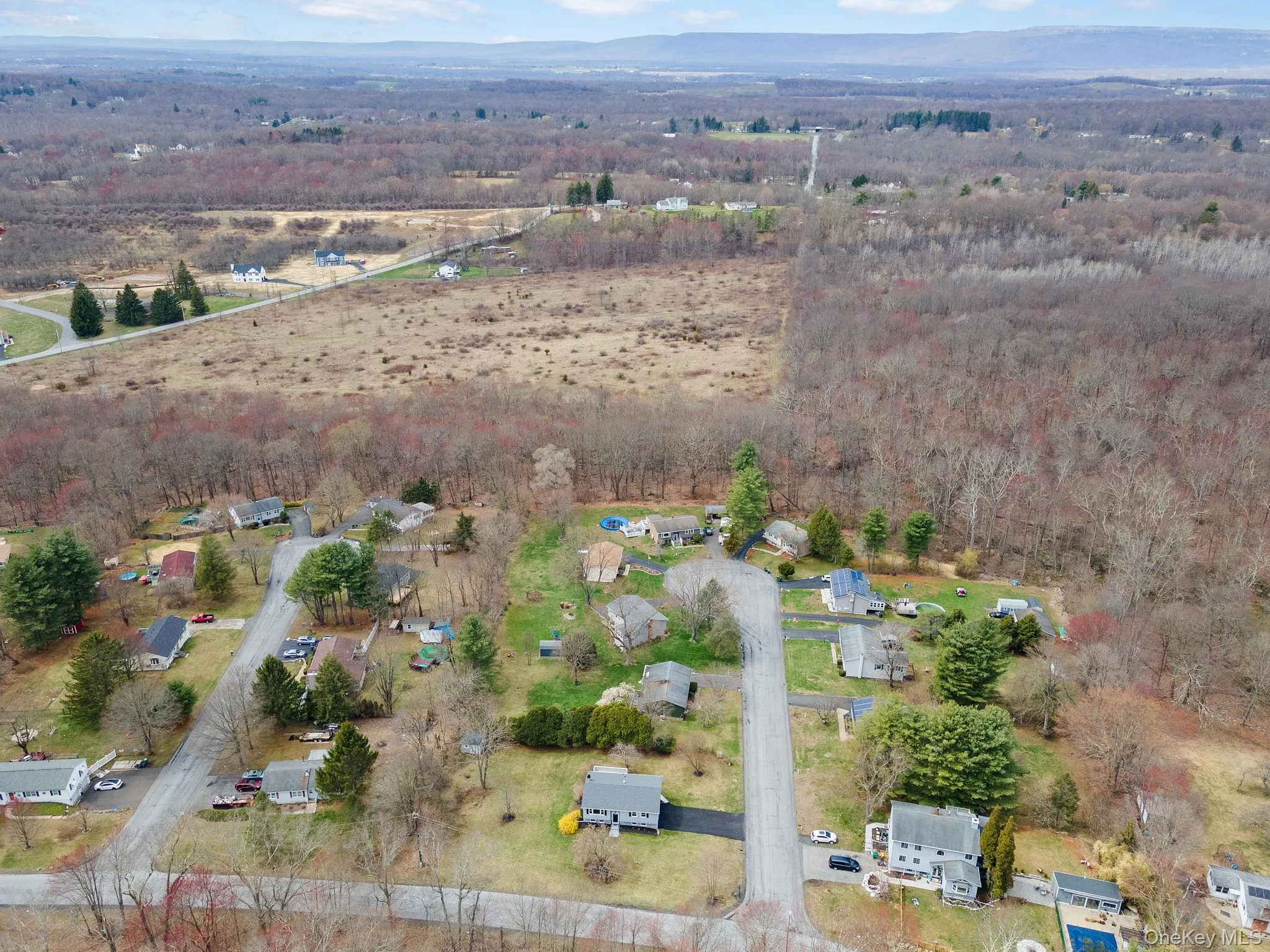 Bird's eye view with a view of trees Bird's eye view with a view of trees