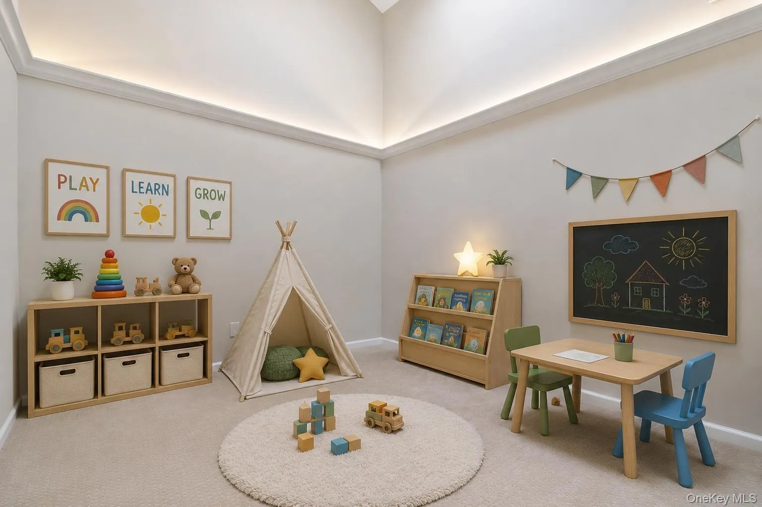 Virtually Staged as a playroom Virtually Staged as a playroom