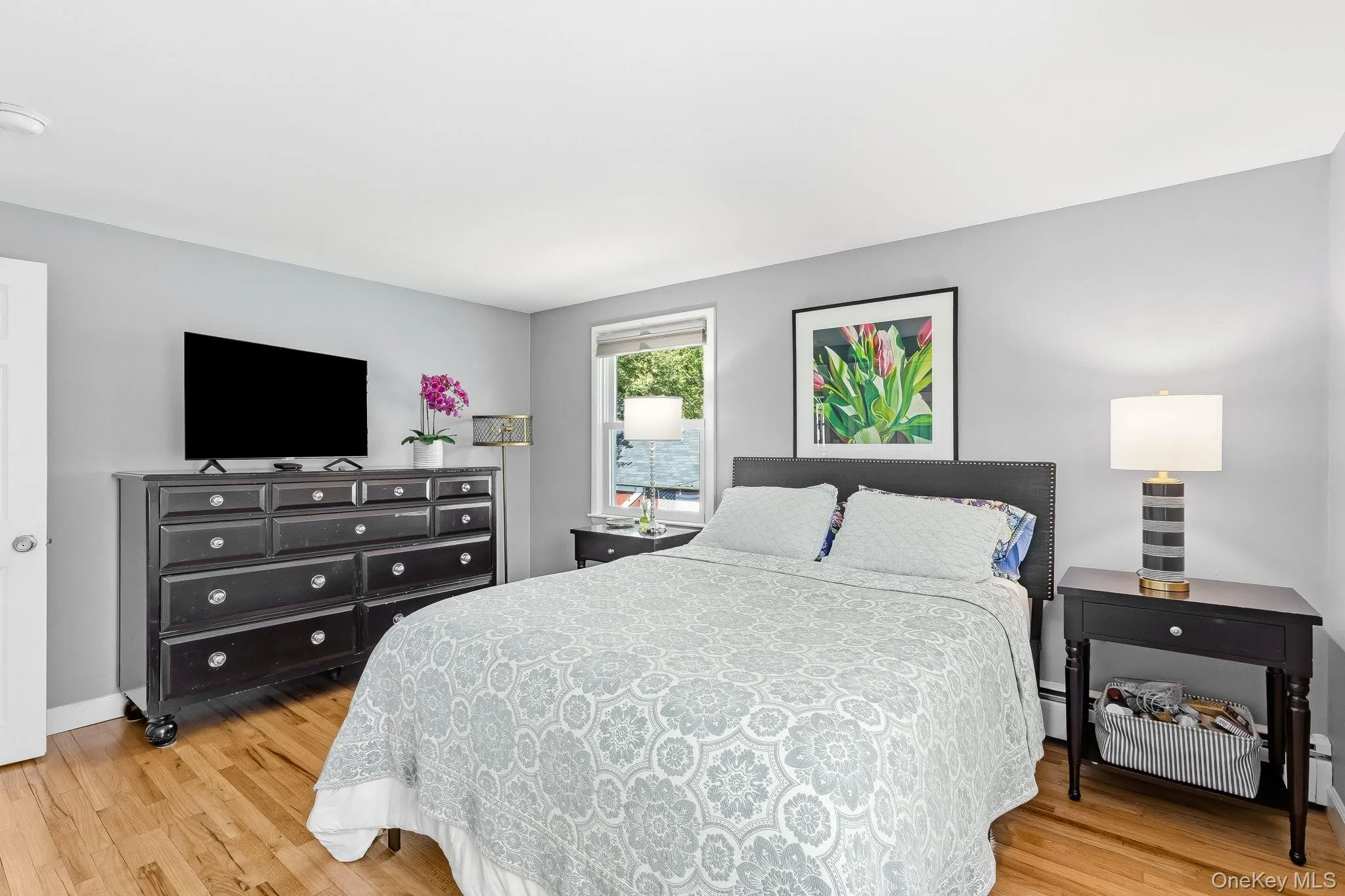 The primary bedroom has two large double closets The primary bedroom has two large double closets
