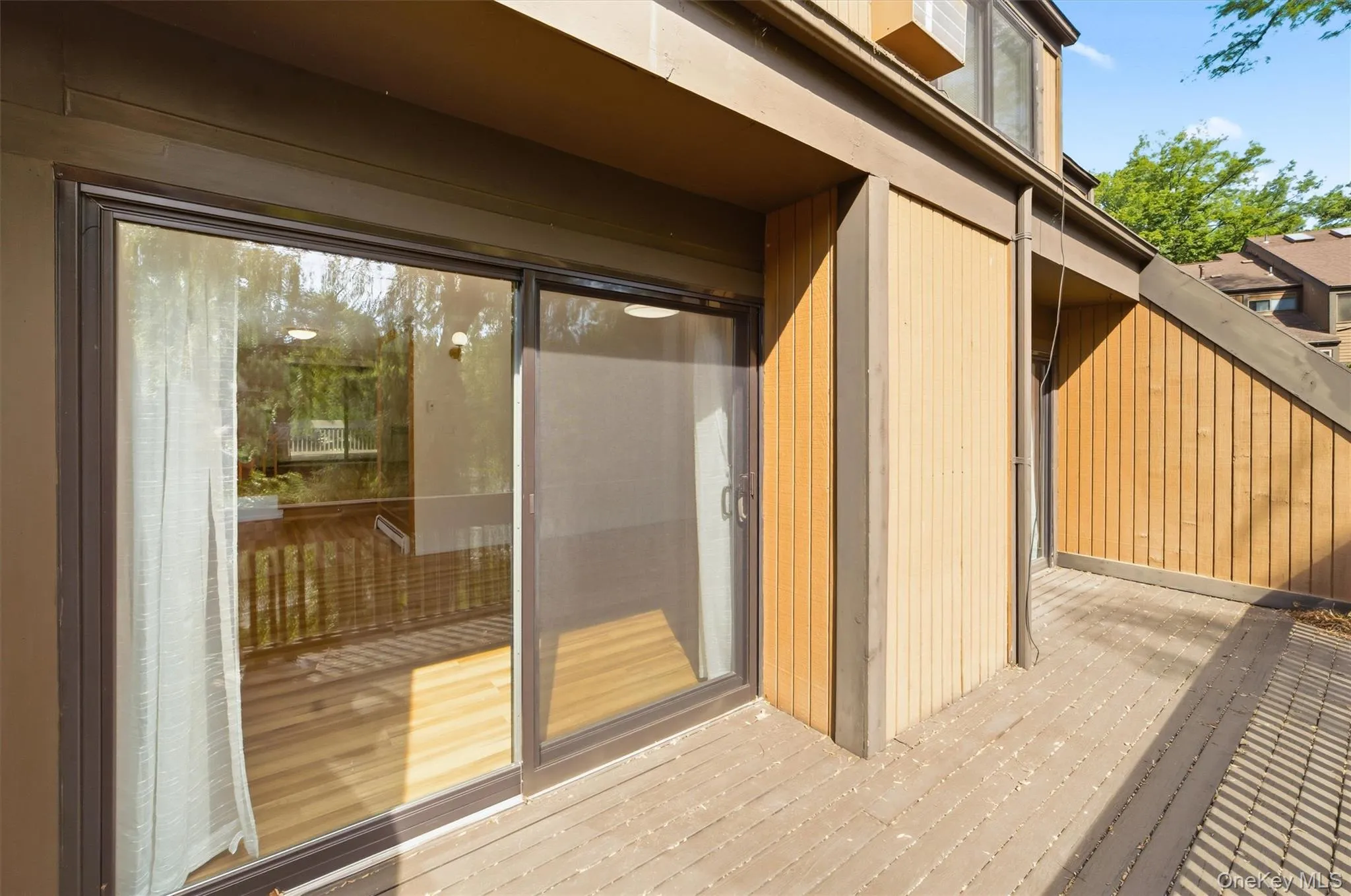 Balcony/deck off the living room area. Balcony/deck off the living room area.