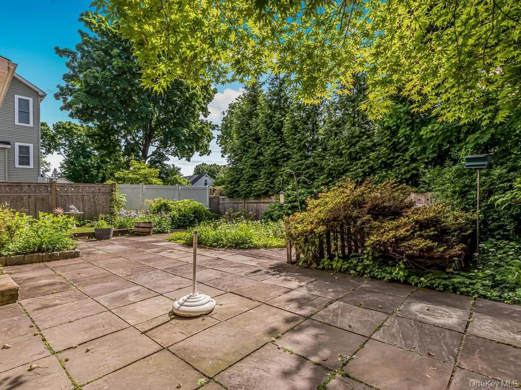 Slate patio Slate patio